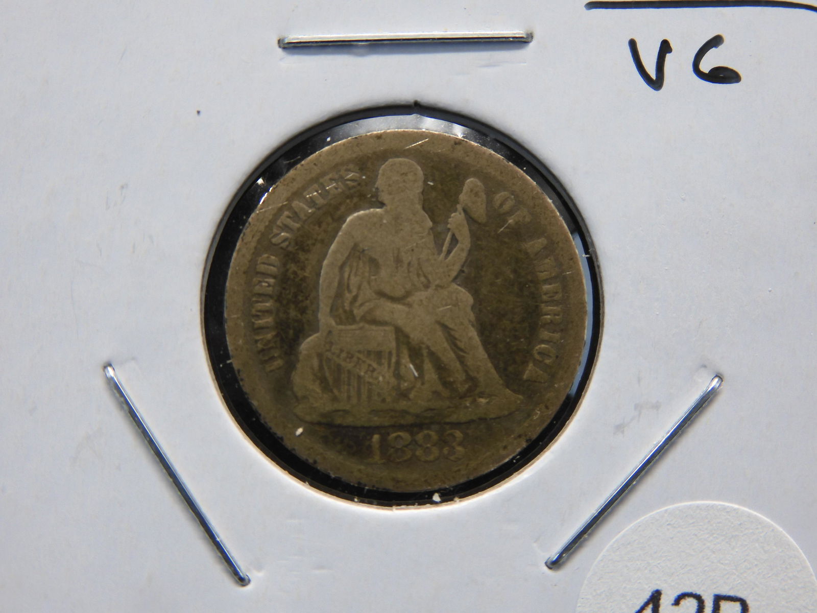 1883 Seated 10c.  VG. (1 of 3)