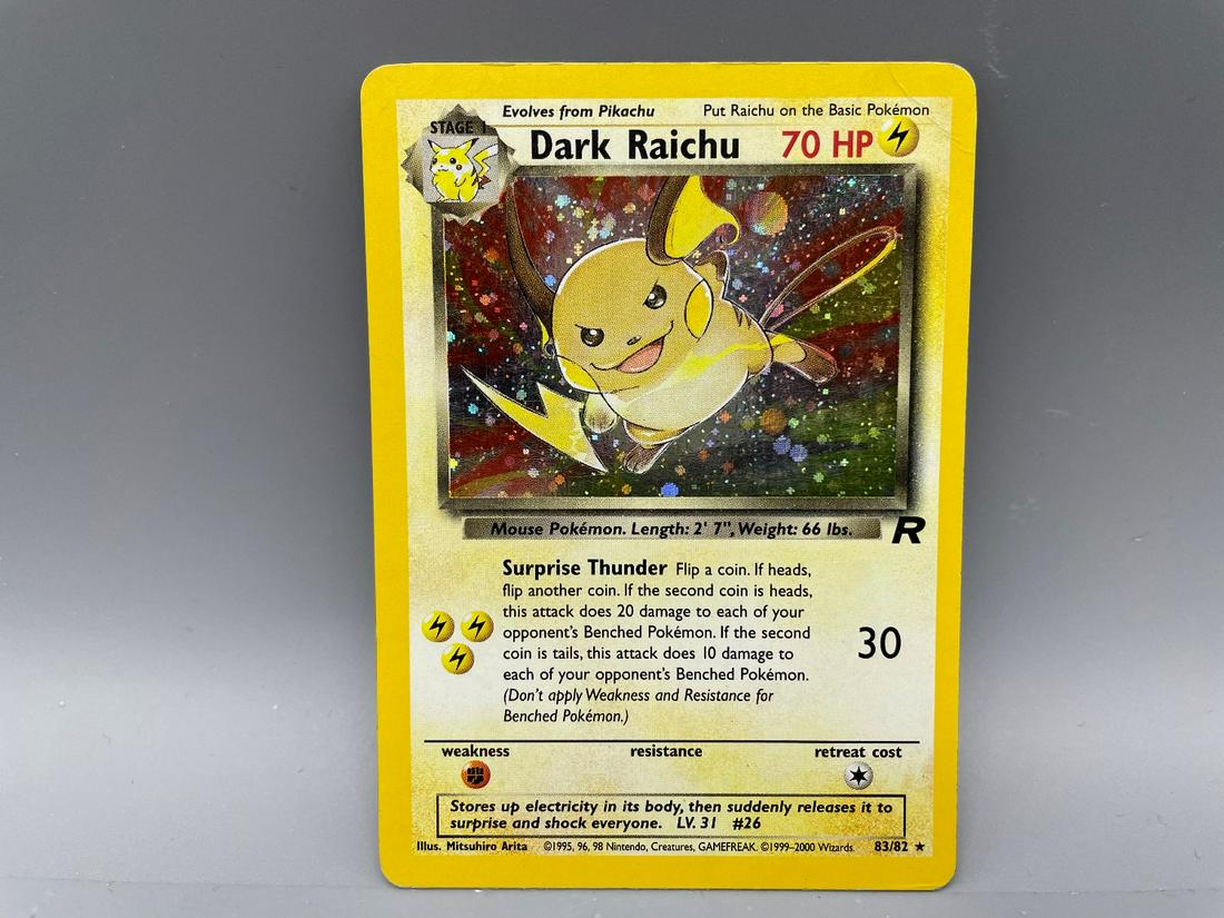 Pokemon Team Rocket Dark Raichu Holo #83/83: Pokemon Team Rocket Dark Raichu Holo #83/83