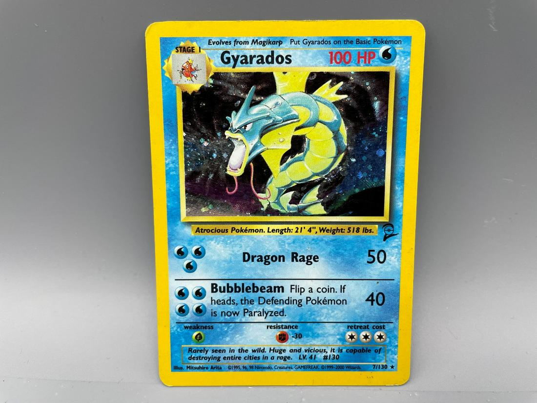 Pokemon Base Set 2 Gyarados Holo #7/130 (1 of 2)