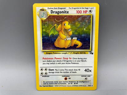 Pokemon Fossil Dragonite Holo #4/62: Pokemon Fossil Dragonite Holo #4/62