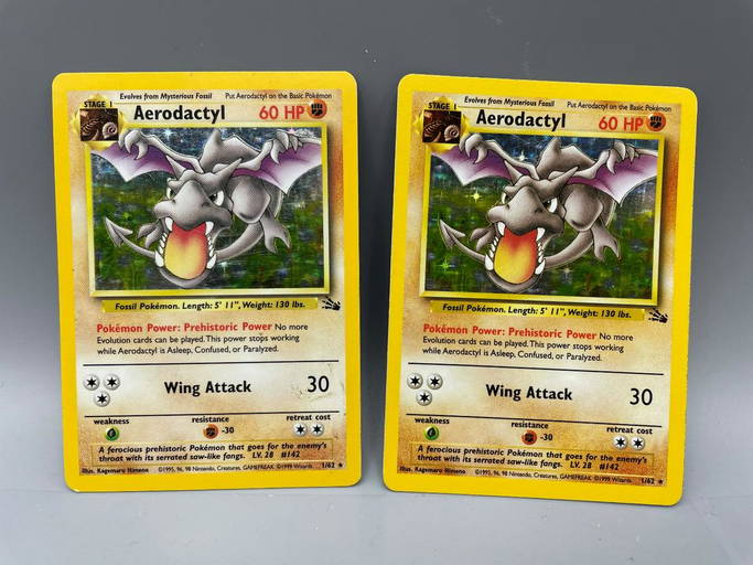 Pokemon - Aerodactyl - 1/62 - Holo Rare - 1st Edition - Prelease Promos