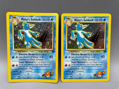 Pokemon Gym Heroes Misty's Golduck Holo #12/132 Lot of: Pokemon Gym Heroes Misty's Golduck Holo #12/132 Lot of 2