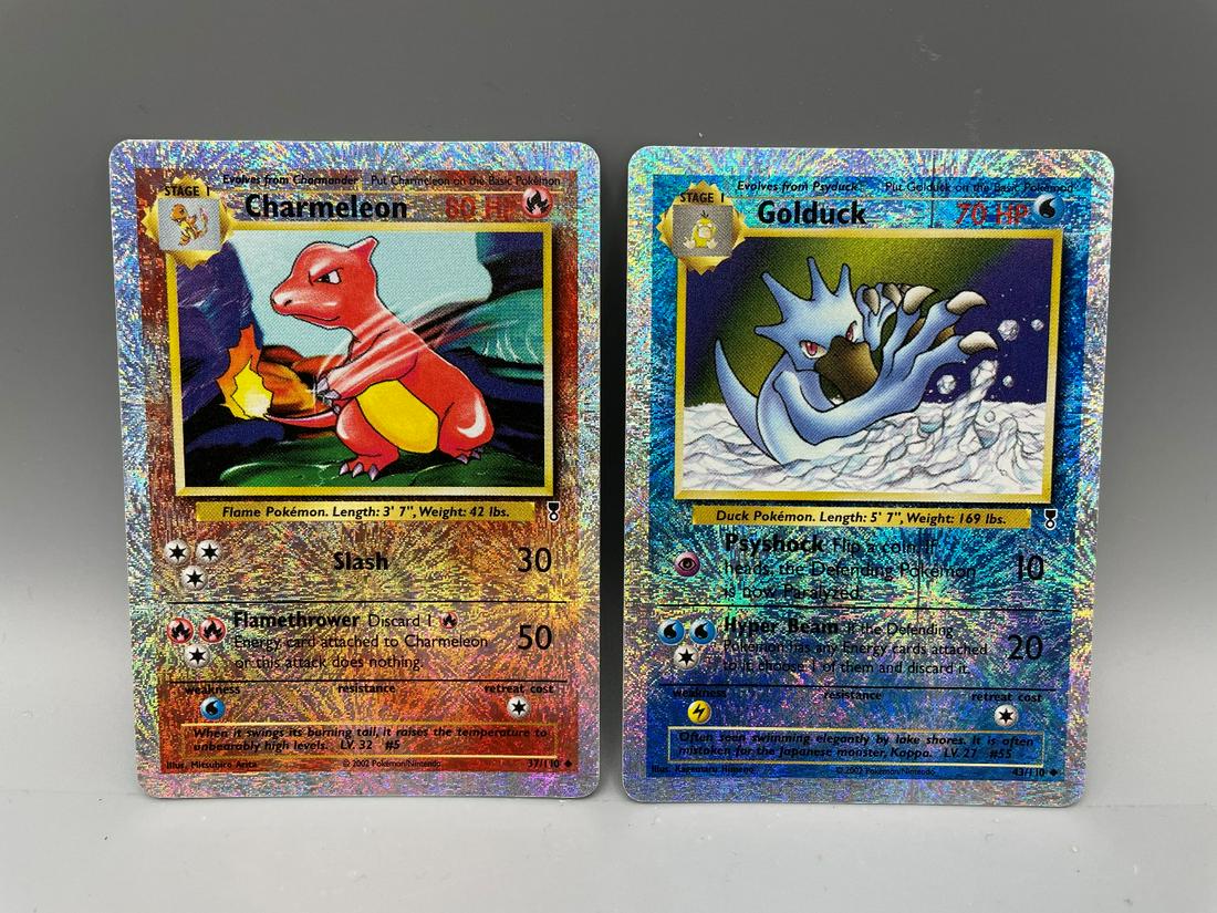 Pokemon Legendary Charmeleon #37/110 & Golduck #43/110: Pokemon Legendary Charmeleon #37/110 & Golduck #43/110 Reverse Holos