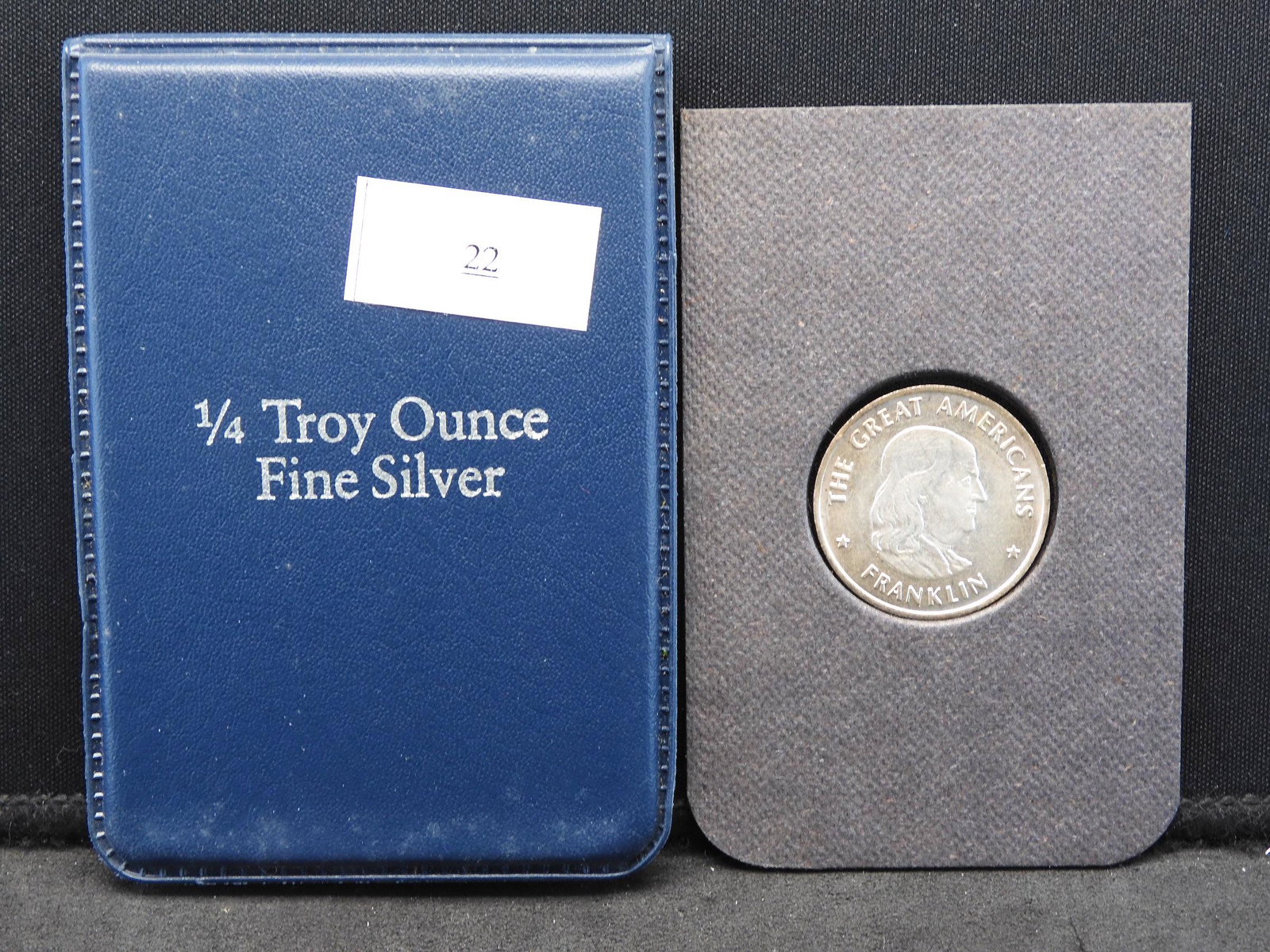 Silver - 1/4 Troy Oz. Fine Silver - The Great Americans: Silver - 1/4 Troy Oz. Fine Silver - The Great Americans - Ben Franklin