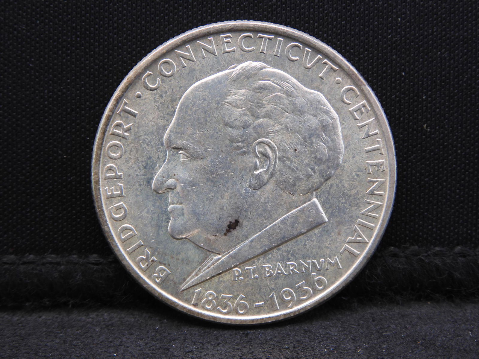 1936 Bridgeport Commem Silver Half Dollar - Choice (1 of 2)