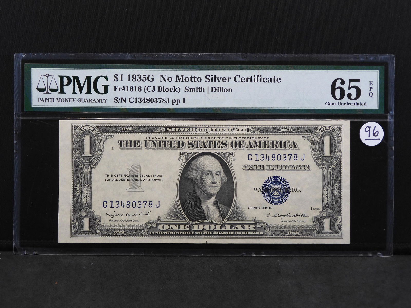 PMG Graded 65 - Series 1935-G U.S. $1 Silver (1 of 5)