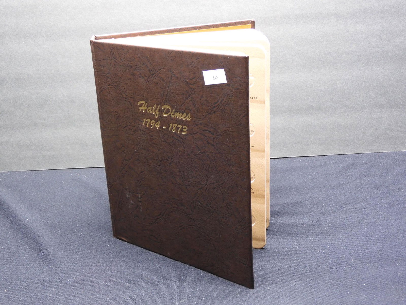 Empty Dansco Album #6120 - Half Dimes 1794-1873 (1 of 7)