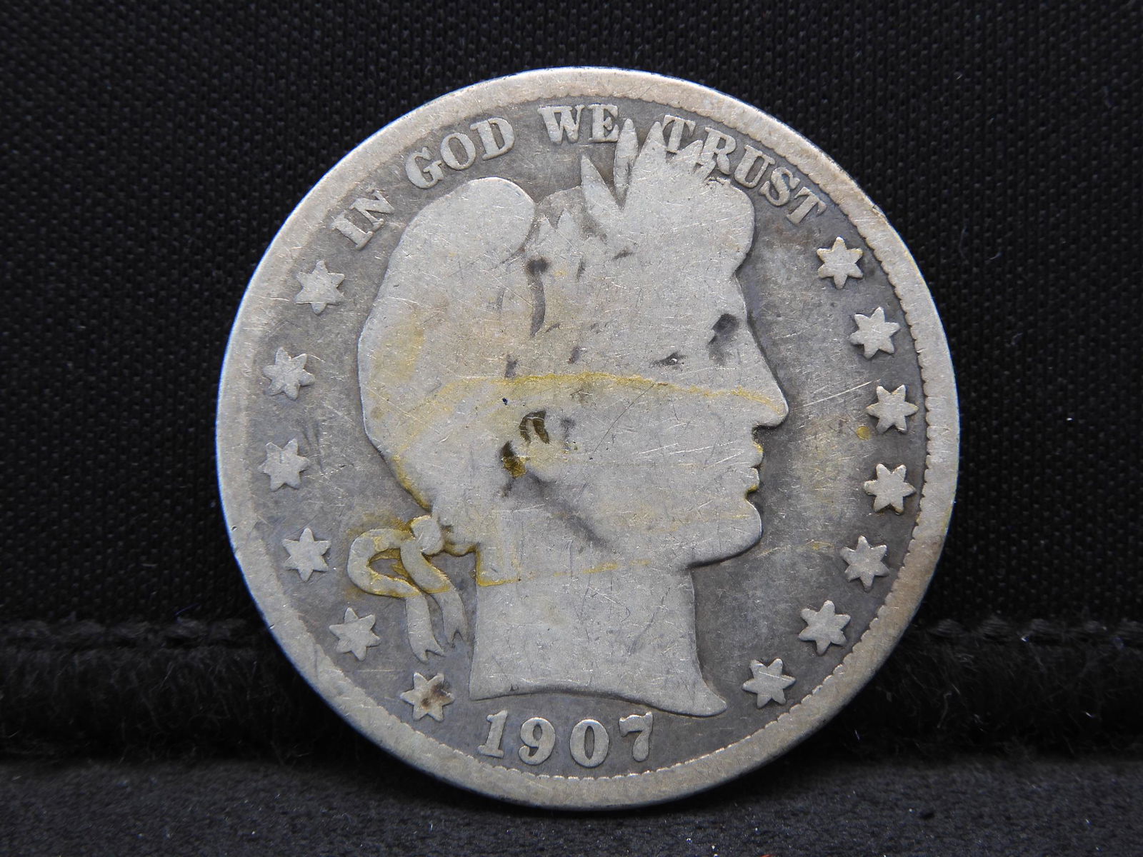 1907-D Barber Silver Half Dollar (1 of 2)
