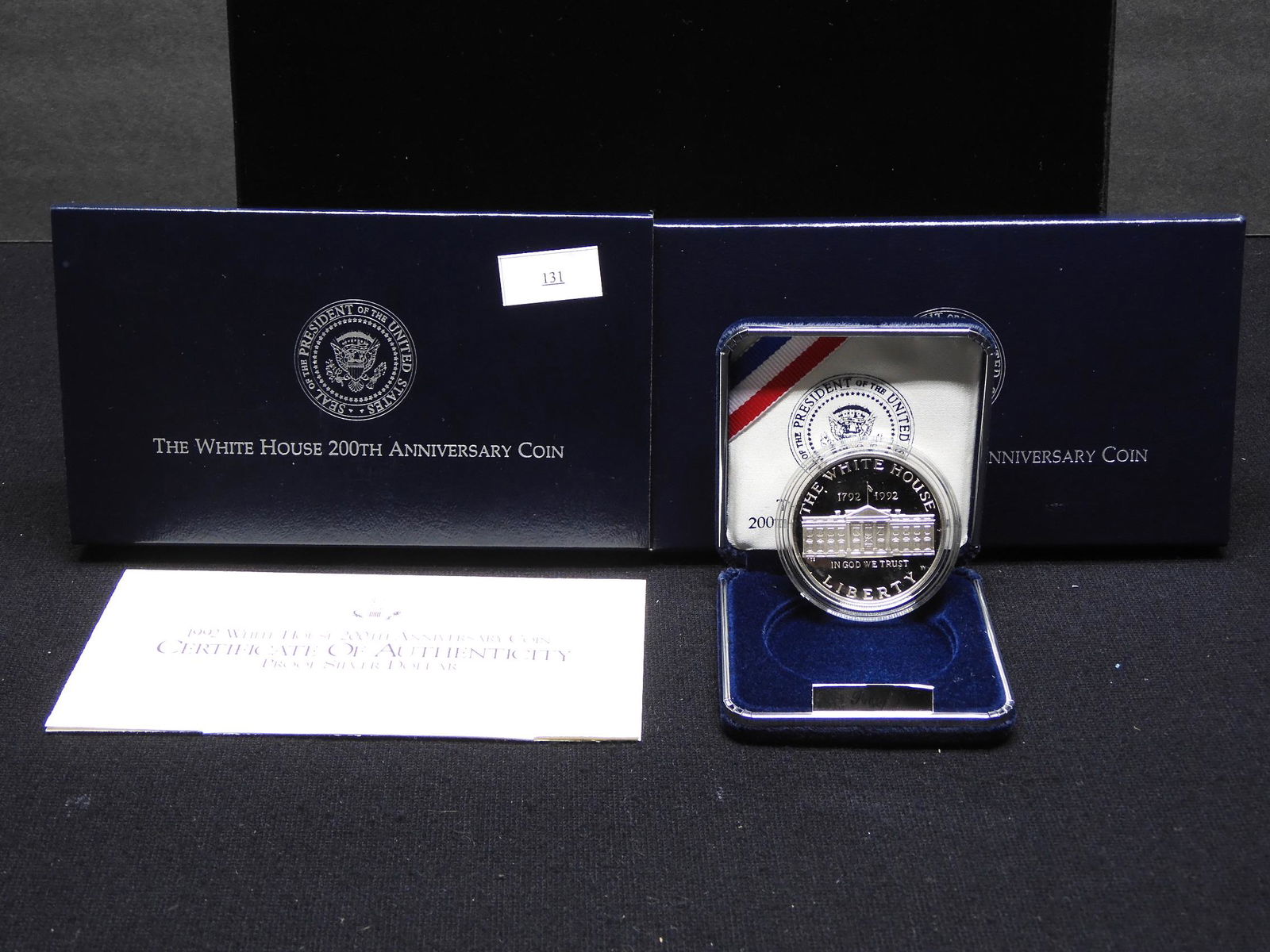 1992 U.S. White House Anniv. Proof Silver Dollar OGP (1 of 4)