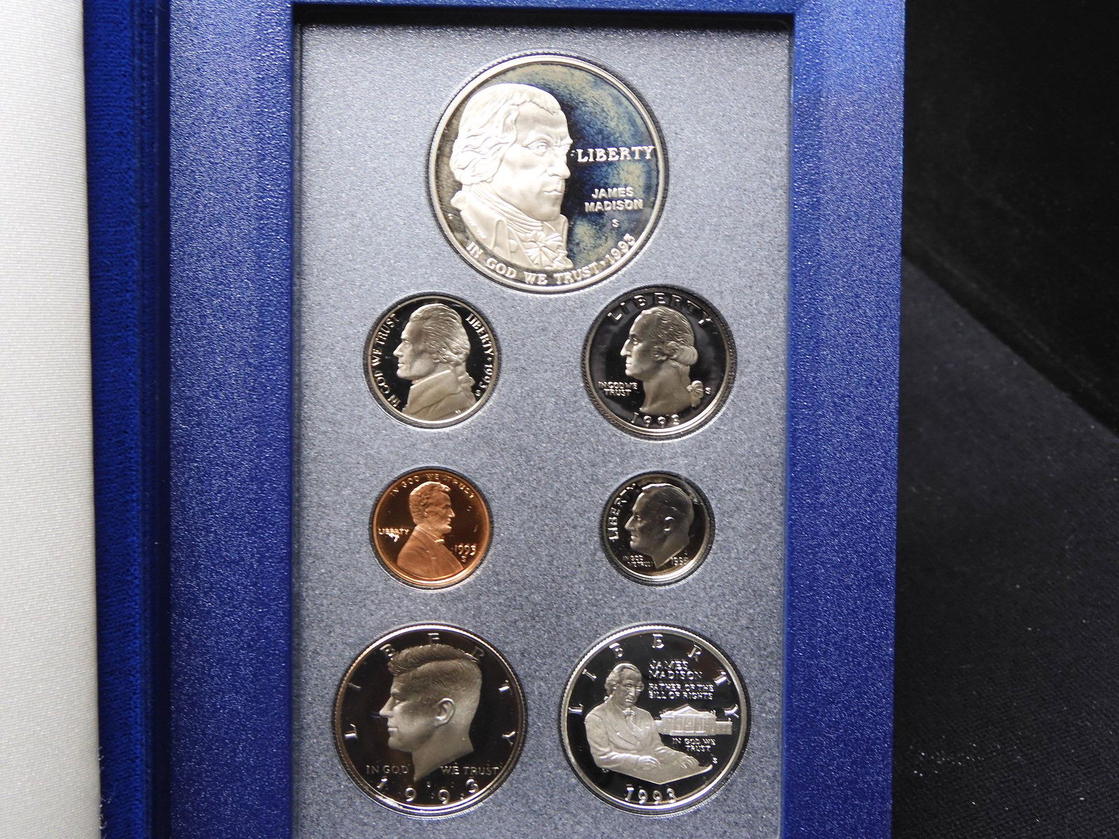 1993 U.S. Bill of Rights Prestige Proof 7 Coin Set OGP (1 of 5)