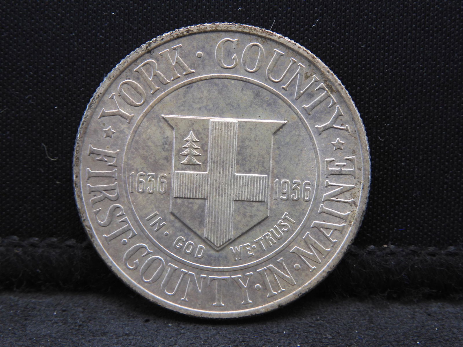 1936  York County Commemorative Silver Half Dollar - (1 of 3)