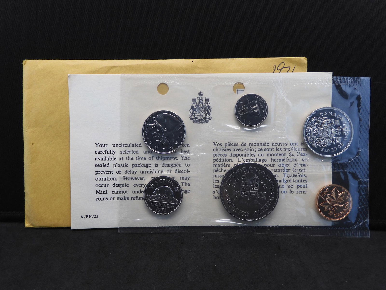 1971 Canada Uncirculated 6 Coin Set OGP (1 of 3)