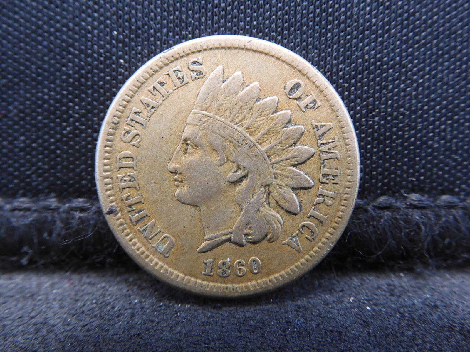 1860 Indian Head Penny Cent - Early Date & XF Condition (1 of 2)