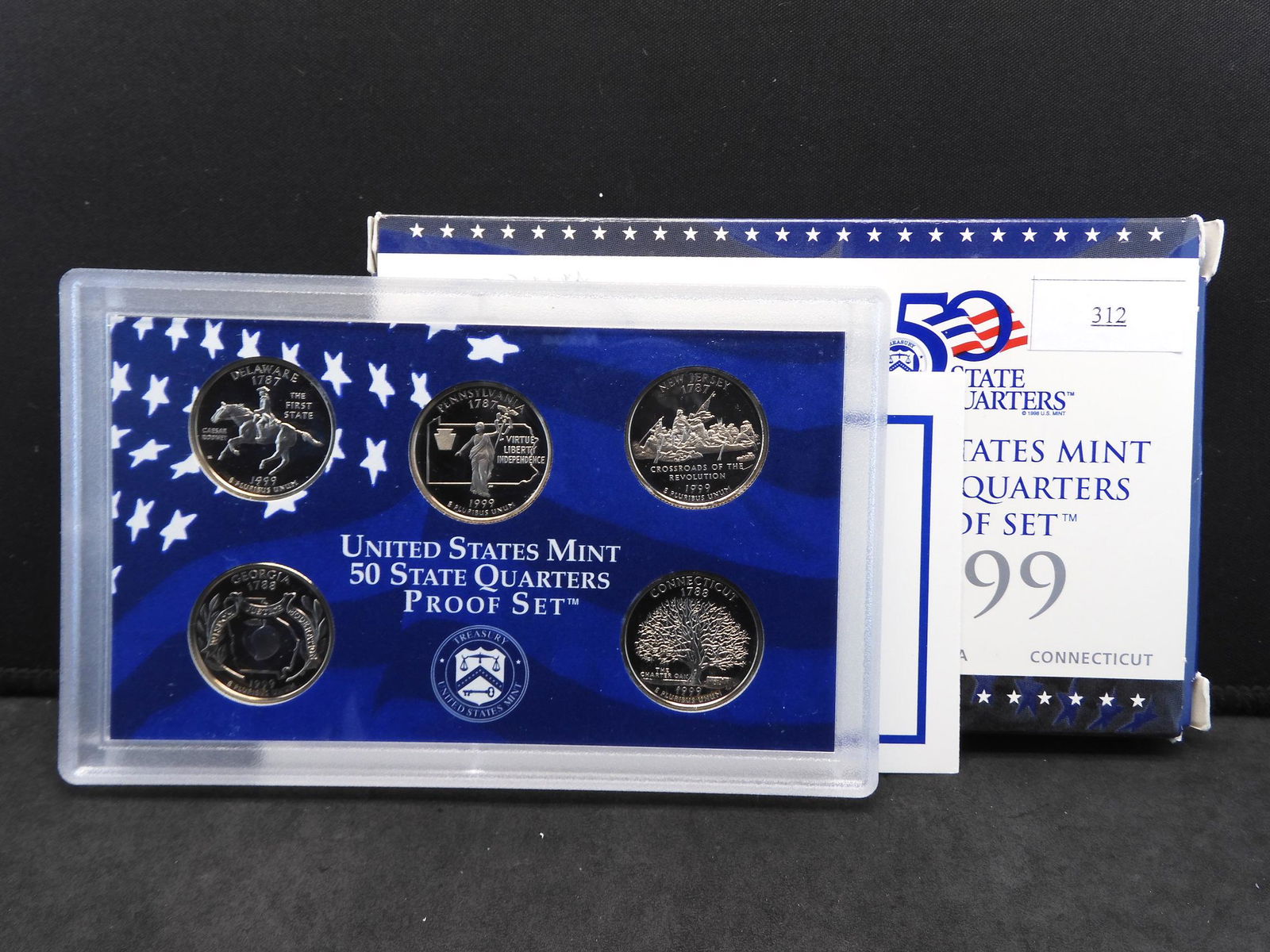 1999 U.S. Statehood Proof Quarter Set OGP - 1st Year (1 of 4)