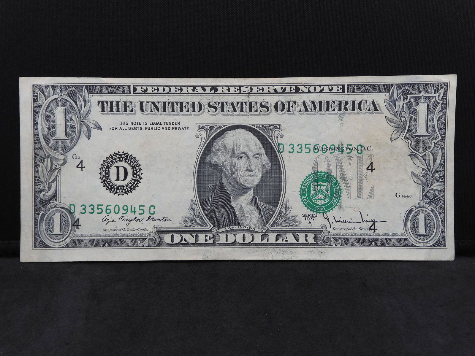 Rare Error - Print Shift - Series 1977-A Federal (1 of 3)