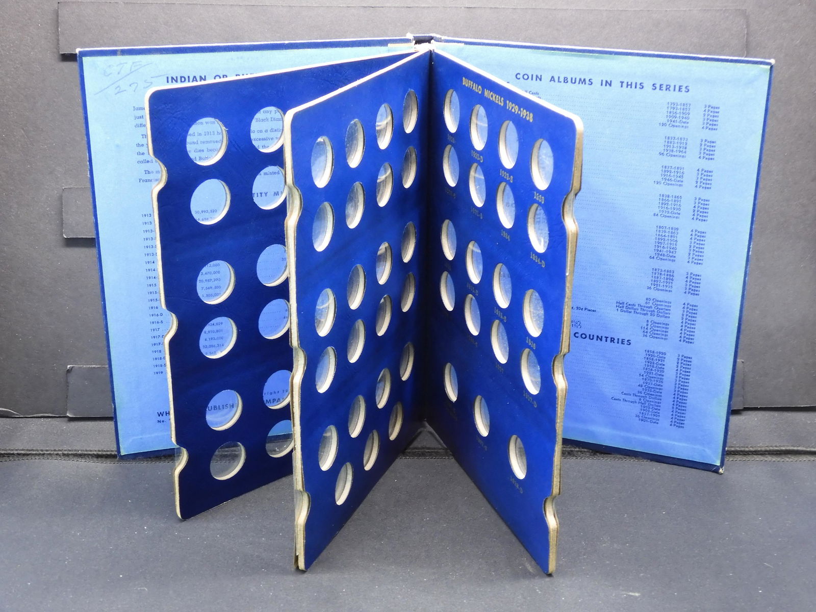 Buffalo Nickels Whitman Folder (Empty No Coins) (1 of 2)