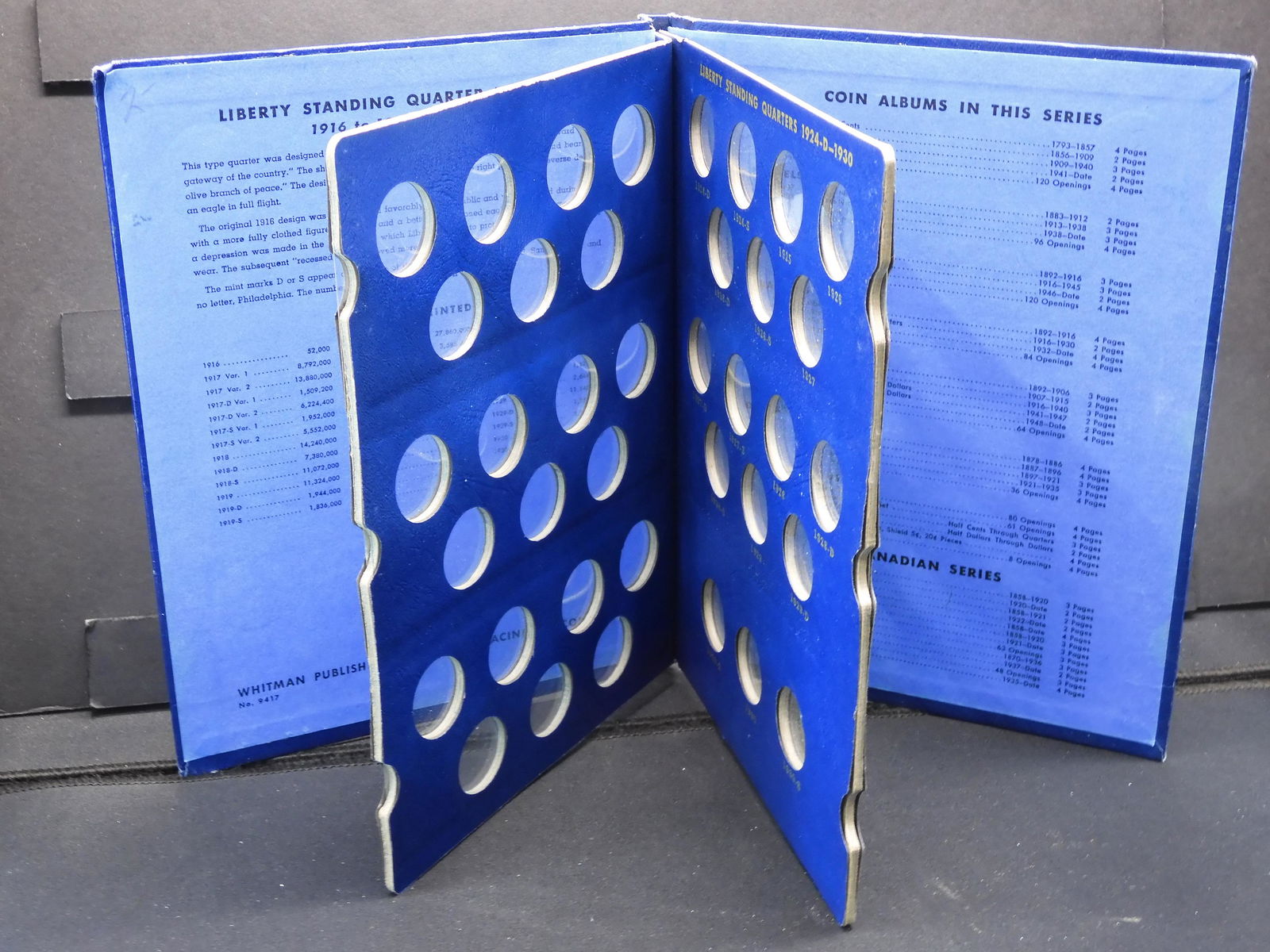 Standing Liberty Quarters Whitman Folder (Empty No (1 of 2)