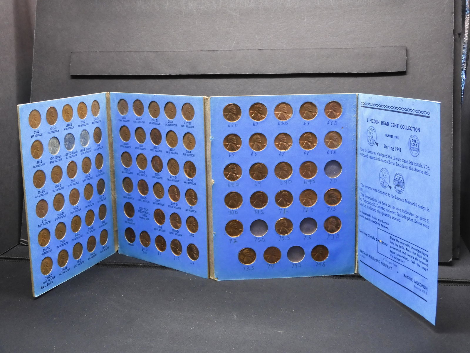 Lincoln Cent Set 1941-1969 S Complete +11 Additional (1 of 8)