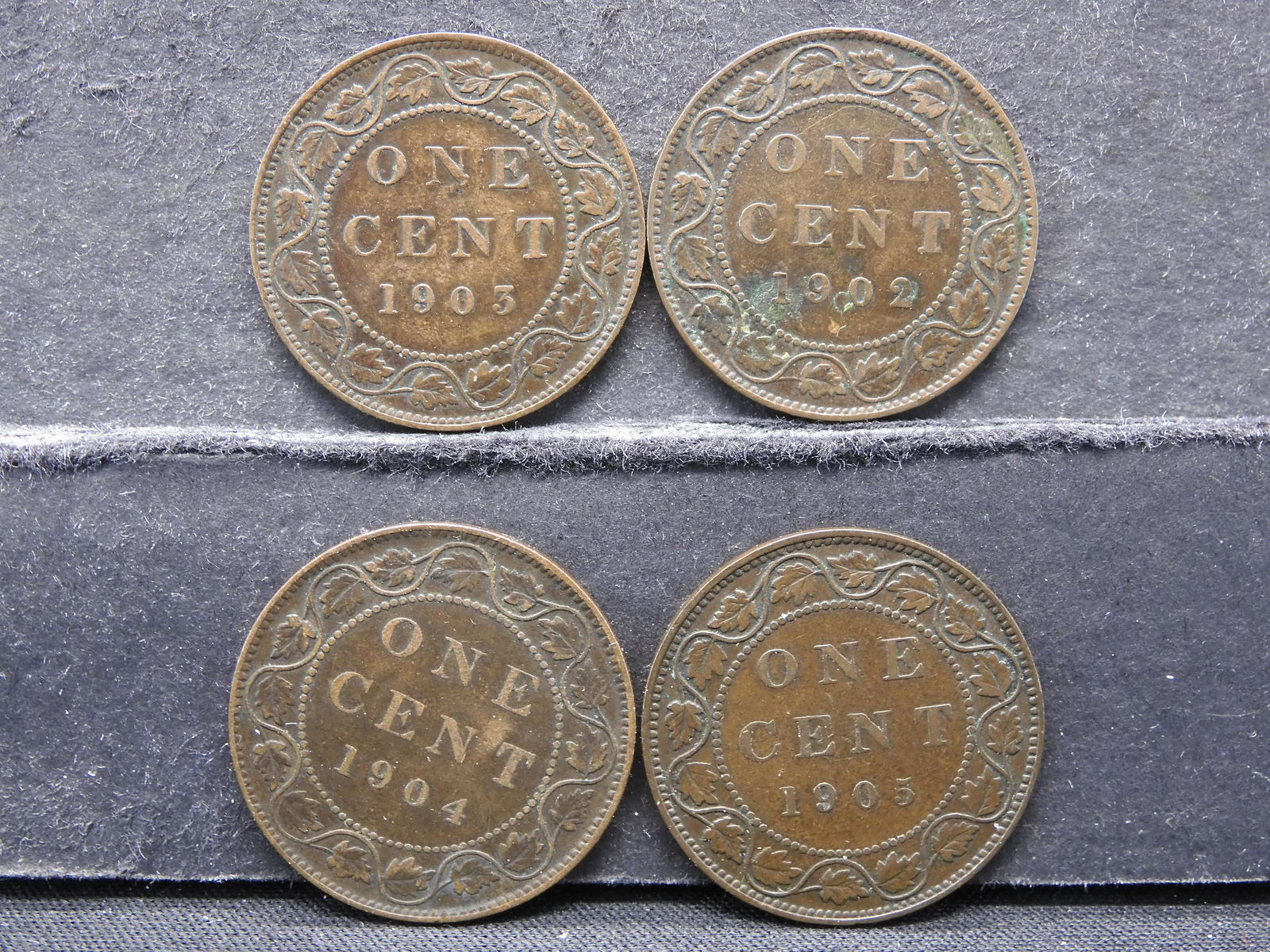 1902, 03, 04, 05 Canadian Cents Better Grade (4 Coin (1 of 2)