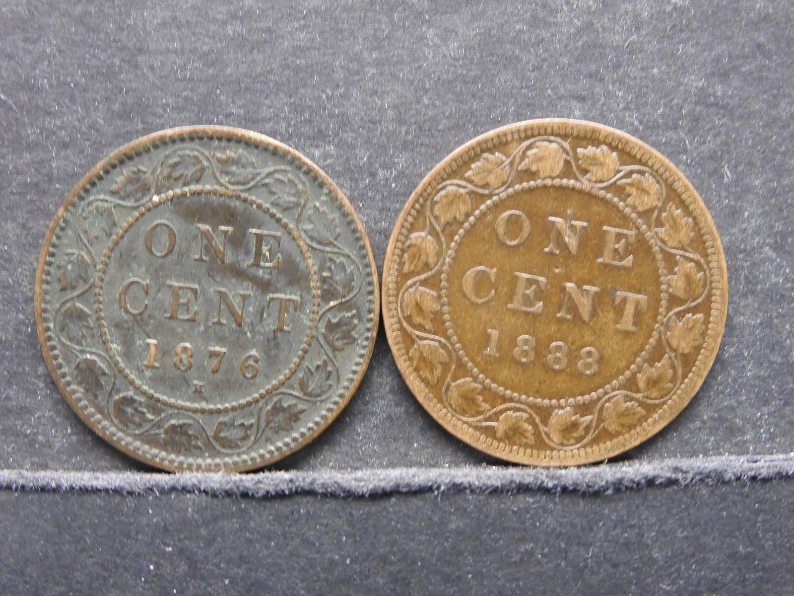 1876-H & 1888 CANADIAN CENT'S (1 of 2)