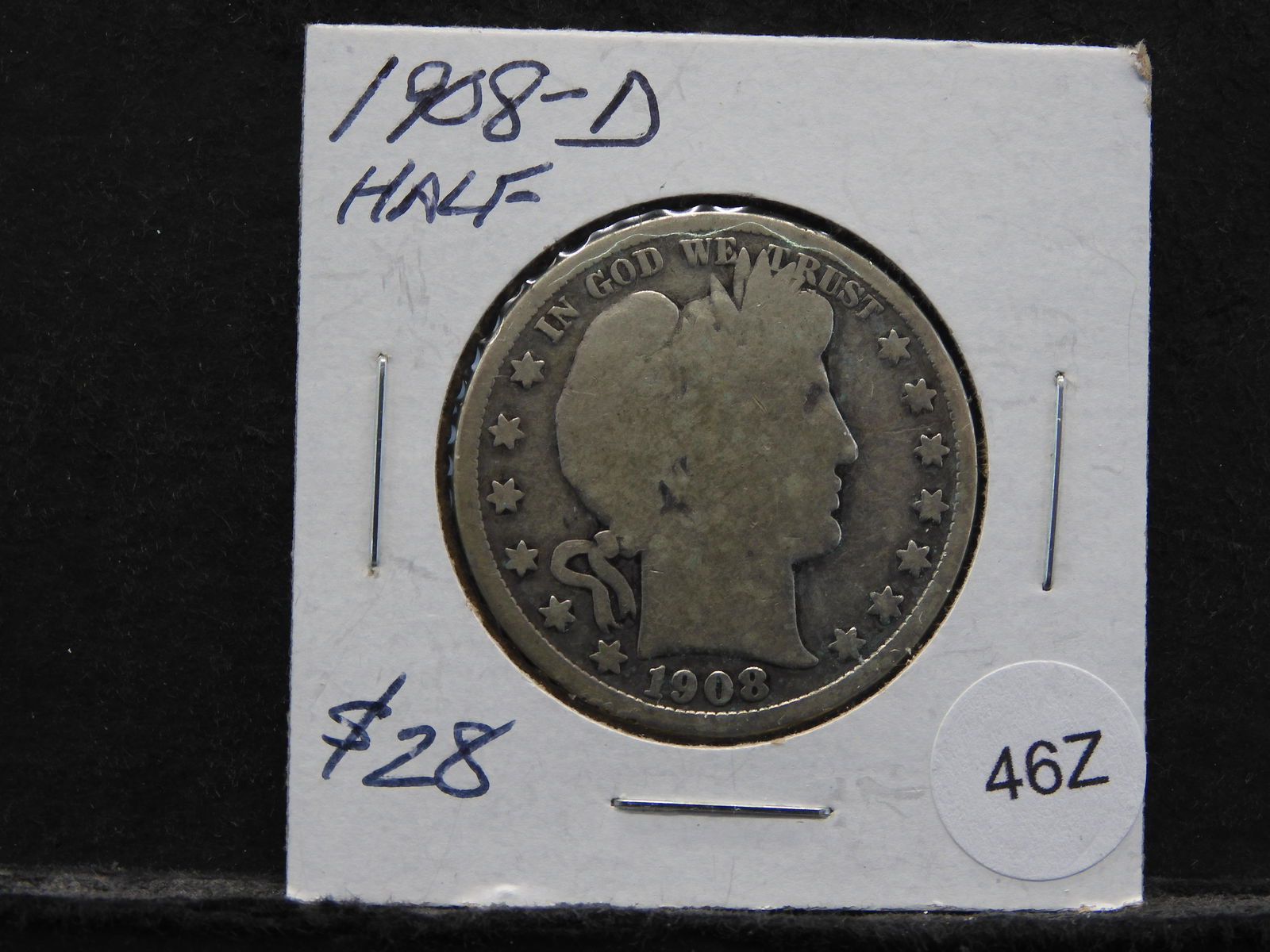 1908-D Barber Half Dollarâ€¦"semi-key date" (1 of 3)