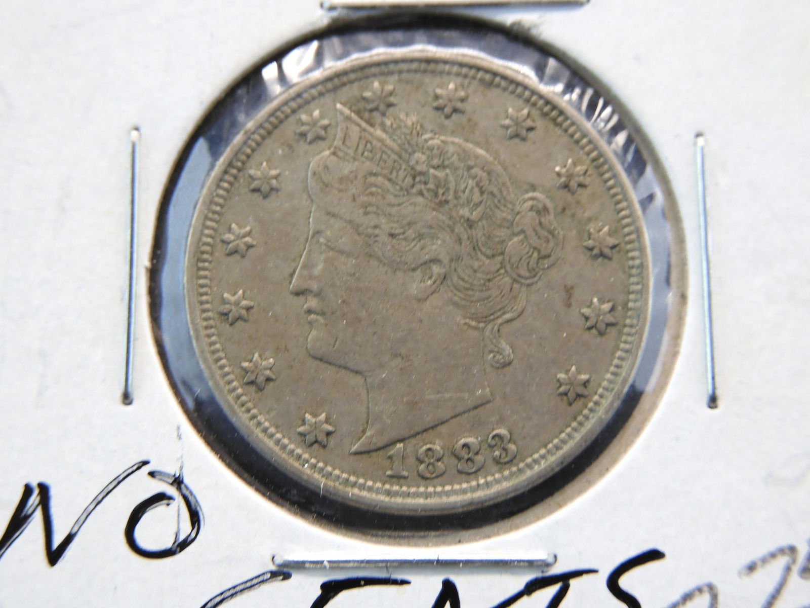 1883 Liberty Head V Nickel w/o Cents -  First Year (1 of 3)