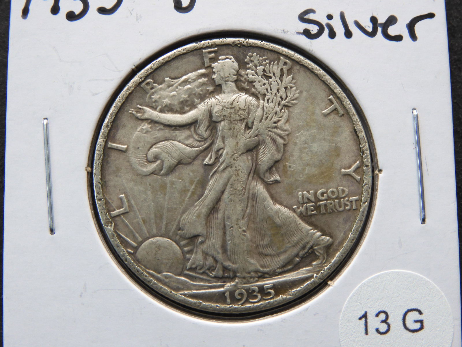 1935-D Better Grade Walking Liberty Half Dollar- 90% (1 of 3)