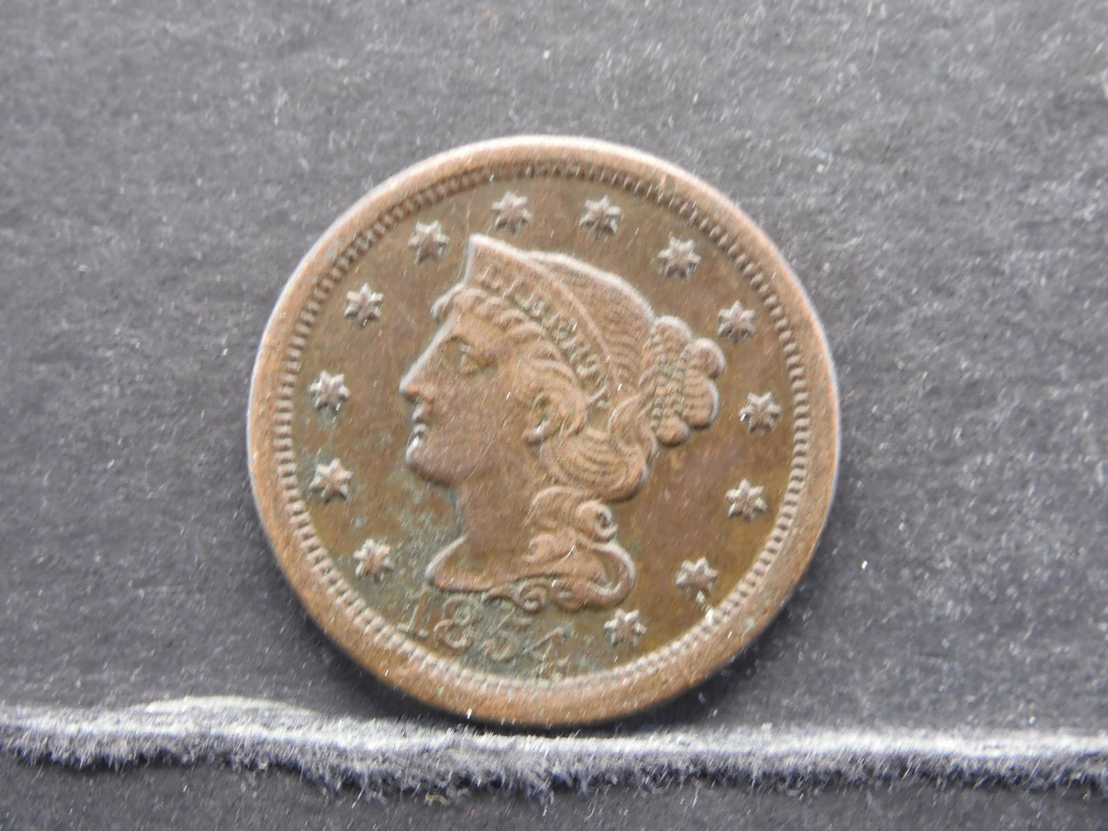 1854 Coronet Head Large Cent- High Grade (1 of 3)