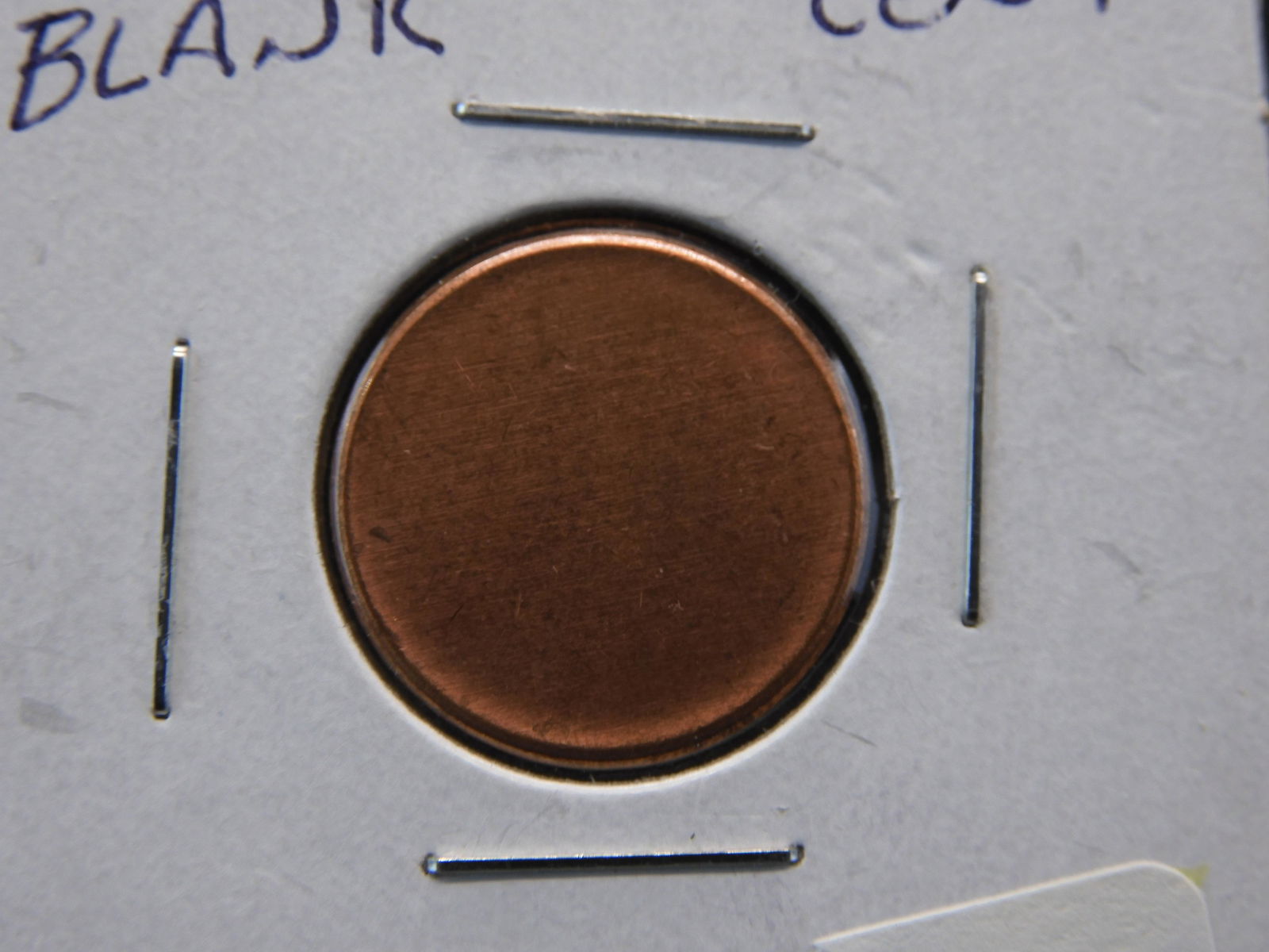 Type 2 Lincoln Cent Blank.Type2 has raised rim. Gem Red (1 of 3)