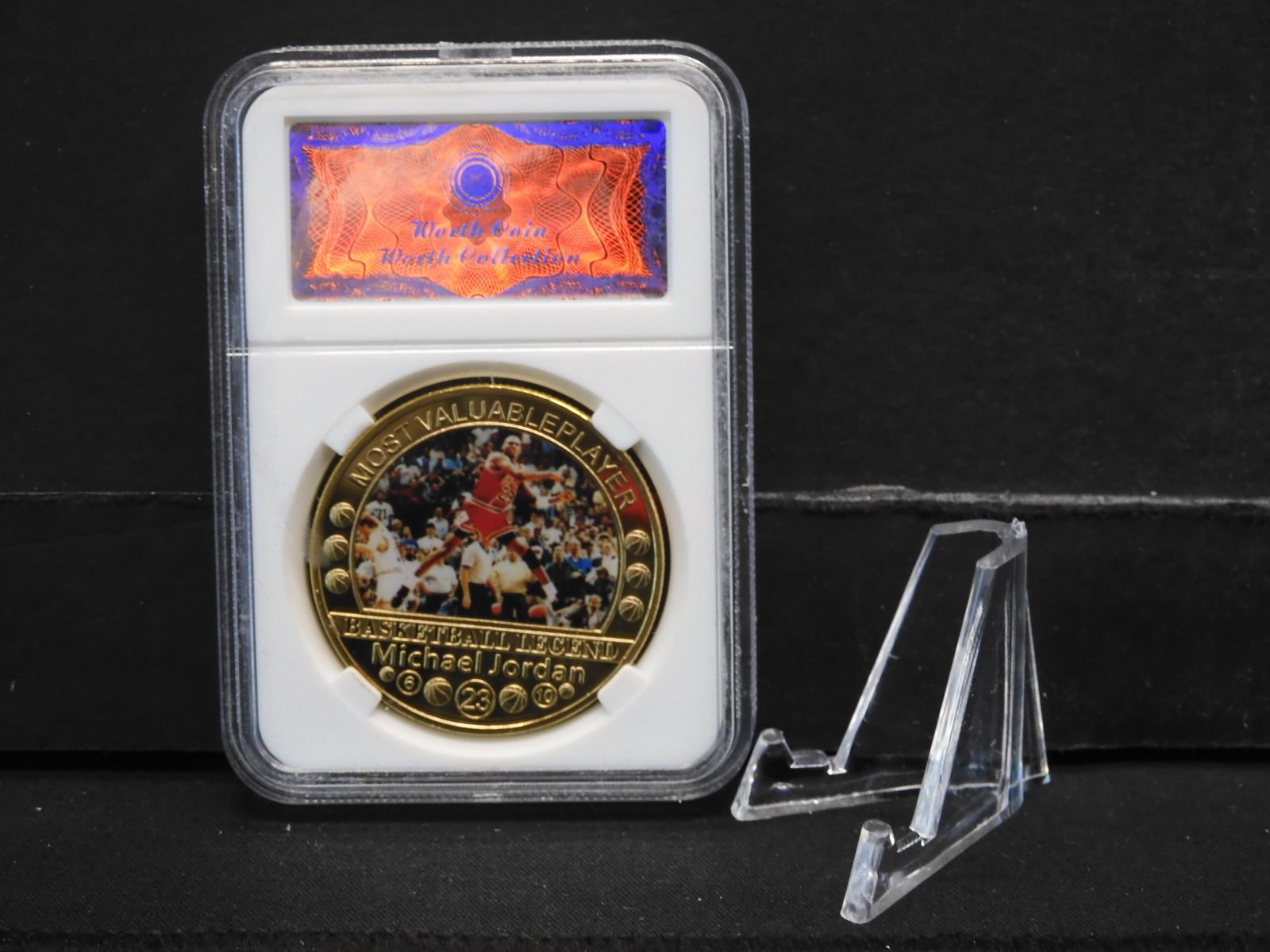 (MICHAEL JORDAN/THE LEGEND), PROOF, (INCLUDING STAND), (1 of 6)