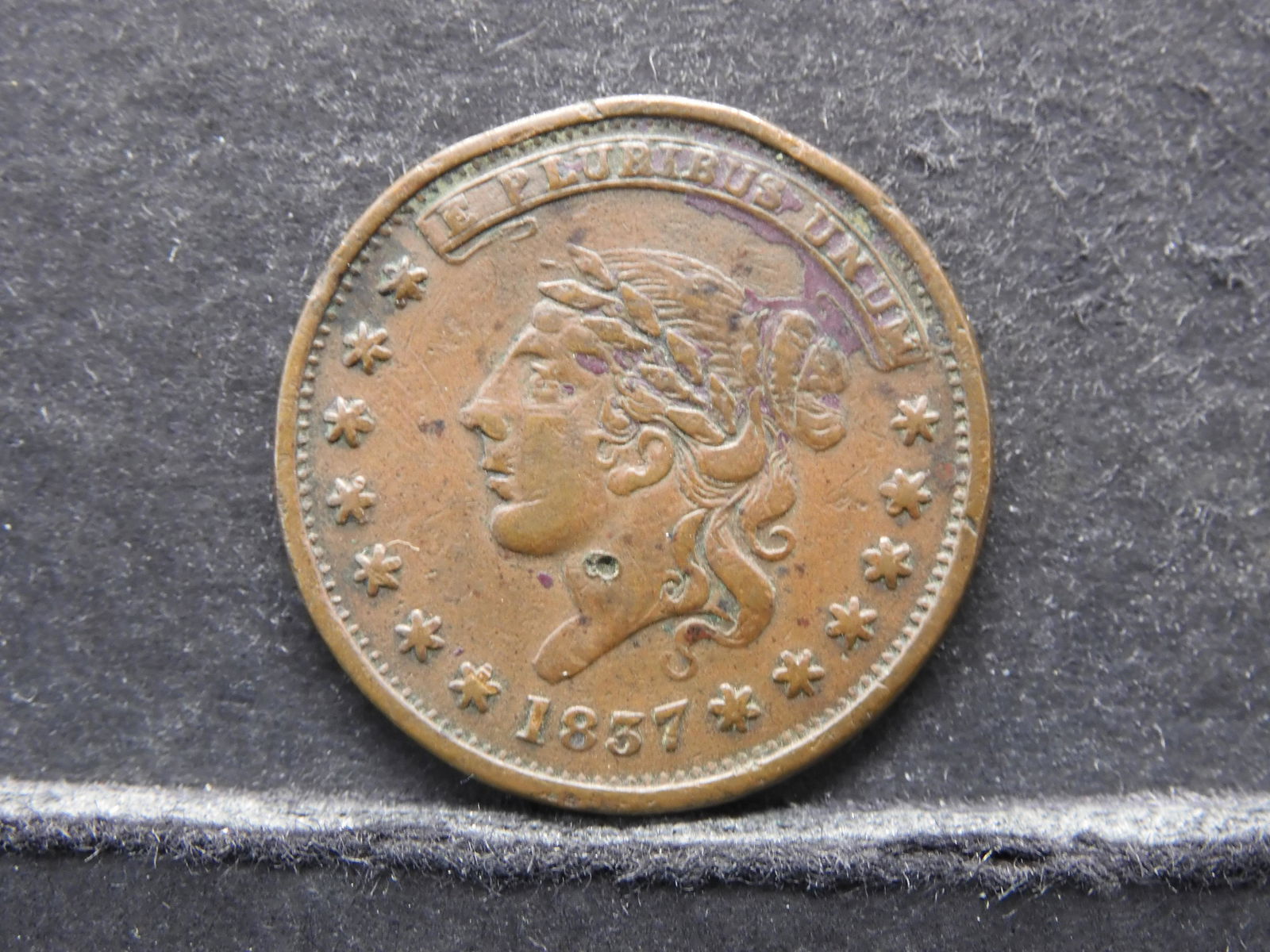 1837 CONFEDERATE "NOT ONE CENT", RARE/HIGH GRADE, 183 (1 of 2)