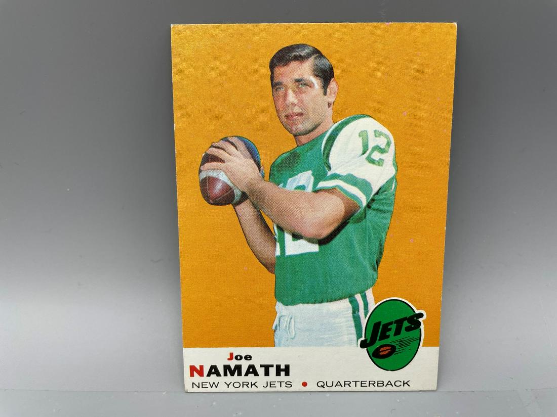 1969 Topps Joe Namath #100 HOF: 1969 Topps Joe Namath #100 HOF