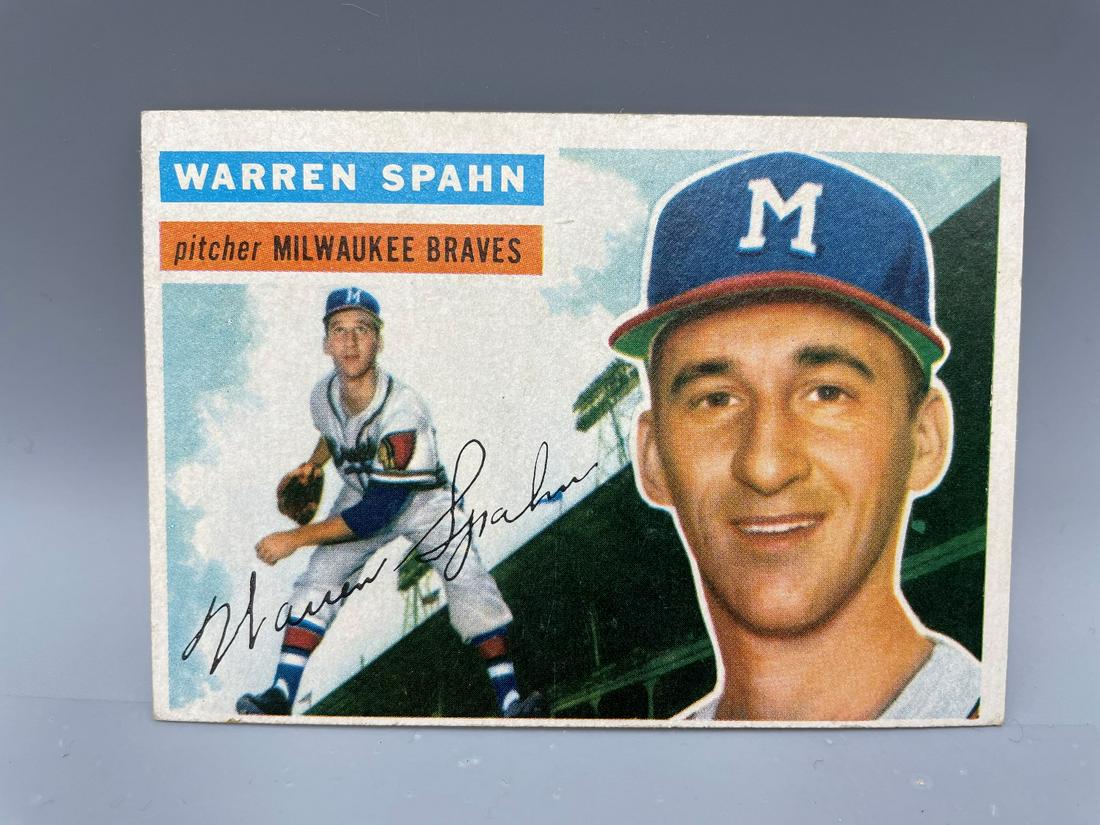 1956 Topps Warren Spahn #10 HOF (1 of 2)