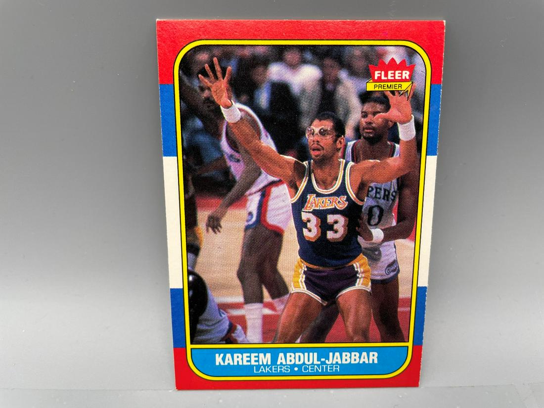 1986 Fleer Kareem Abdul Jabbar #1 HOF (1 of 2)