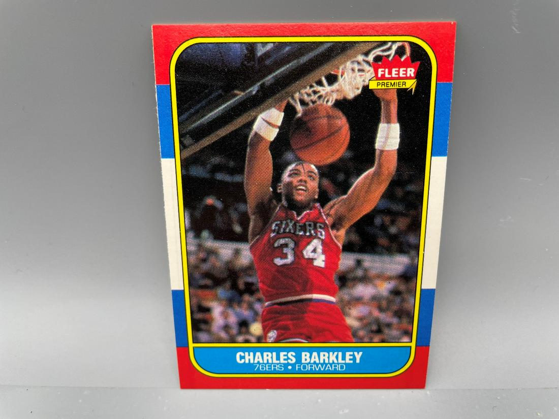 1986 Fleer Charles Barkley #7 Rookie HOF (1 of 2)