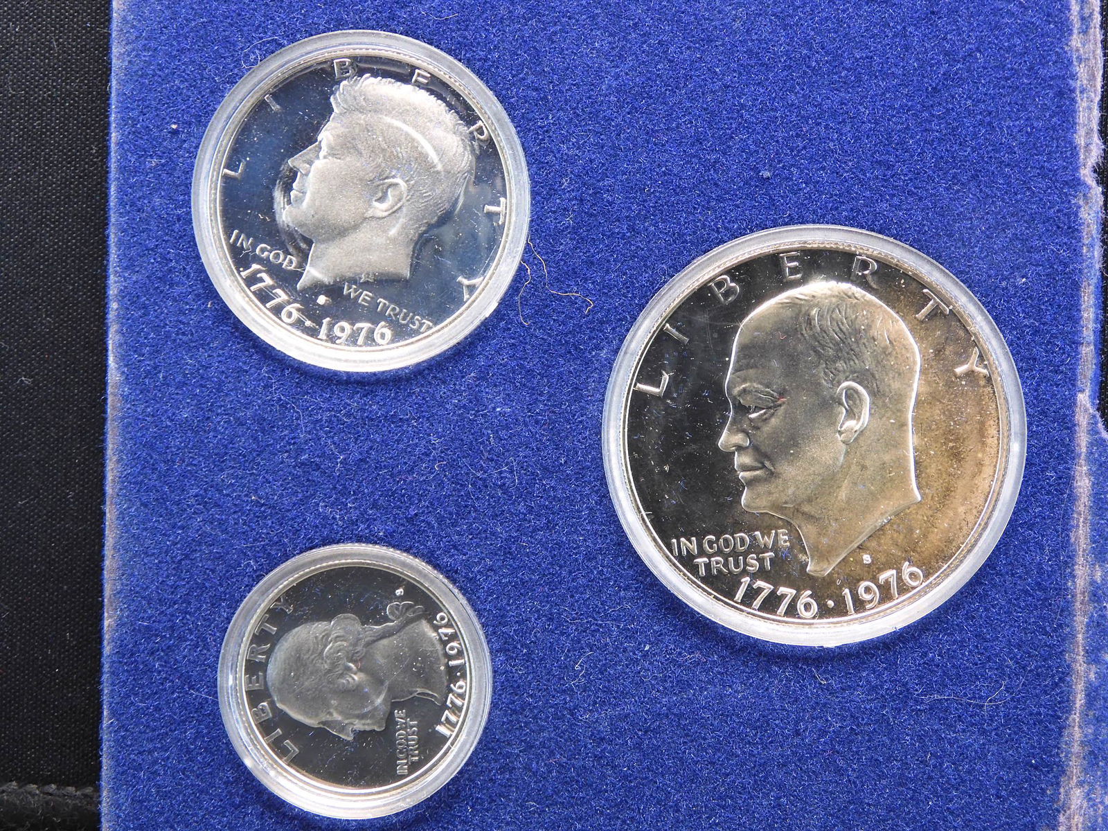 1976 U.S. Bicentennial 3 Coin 40% Silver Proof Set (1 of 3)