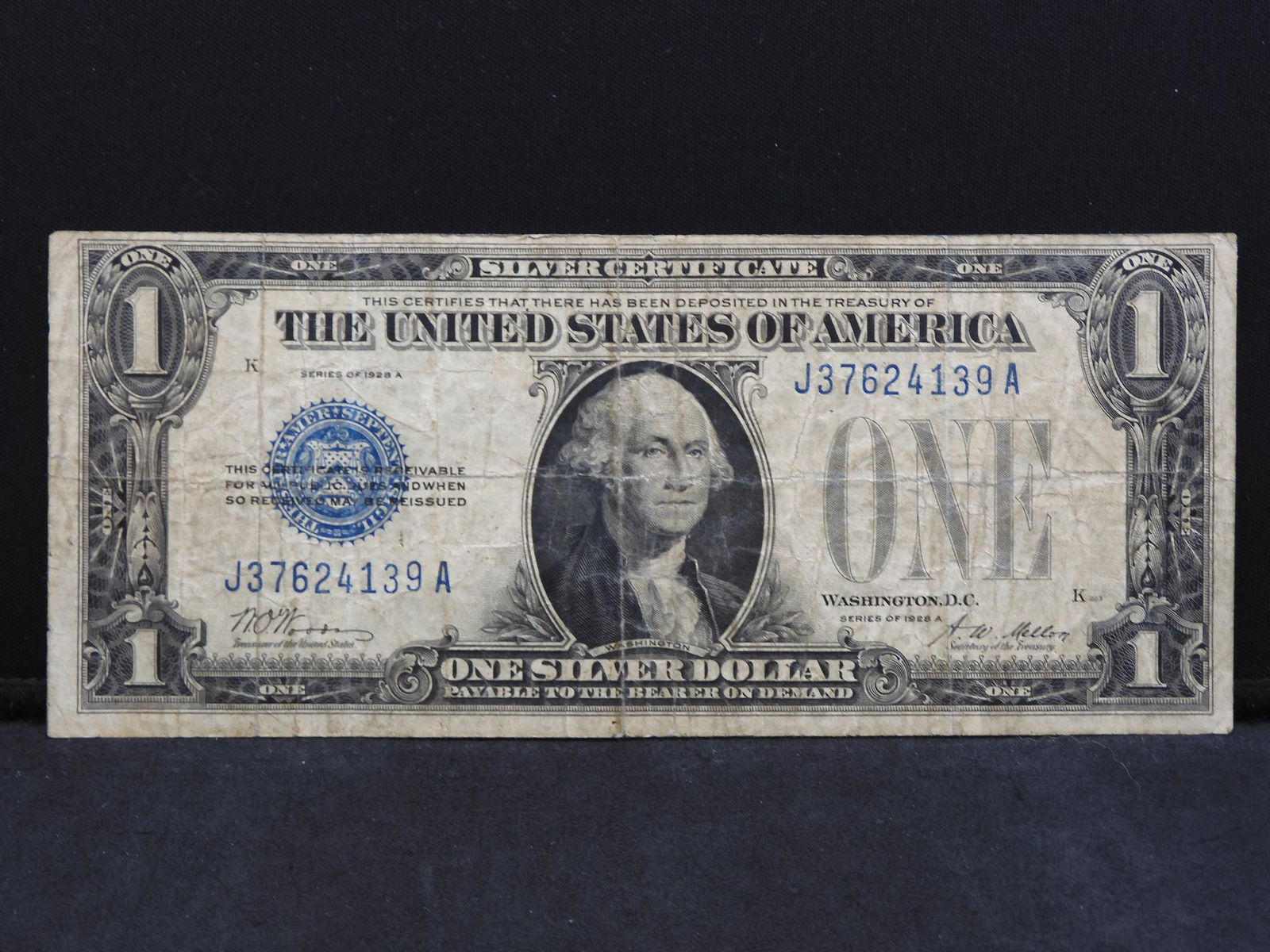 Series 1928-A U.S. $1.00 Silver Certificate Note w/ (1 of 3)