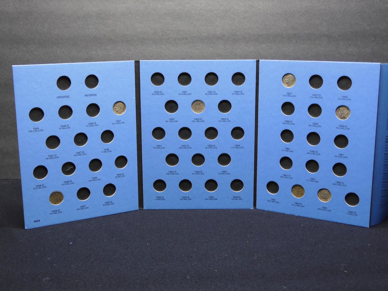 Partial Set - Whitman #9029 - Roosevelt Dimes   (7 (1 of 6)