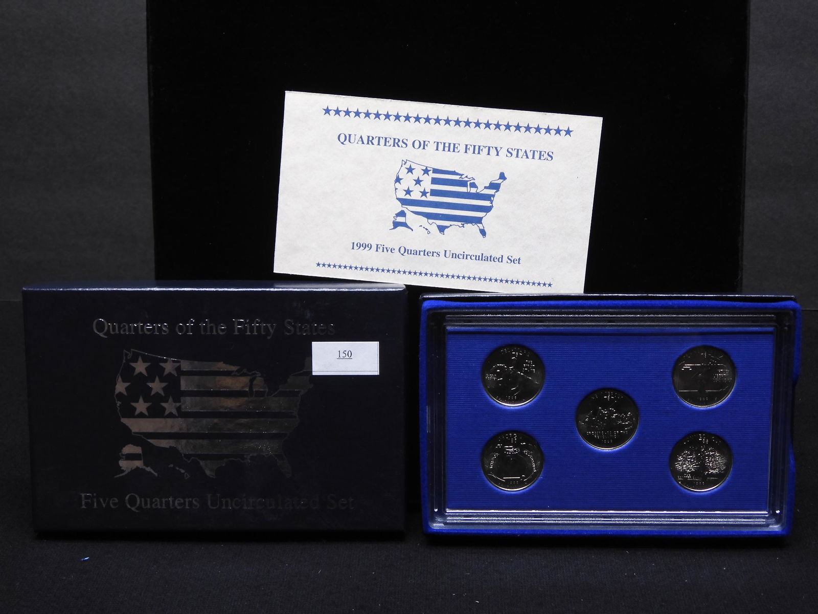 1999 5 Statehood Quarter Set  w/ Box and Hard Plastic (1 of 4)