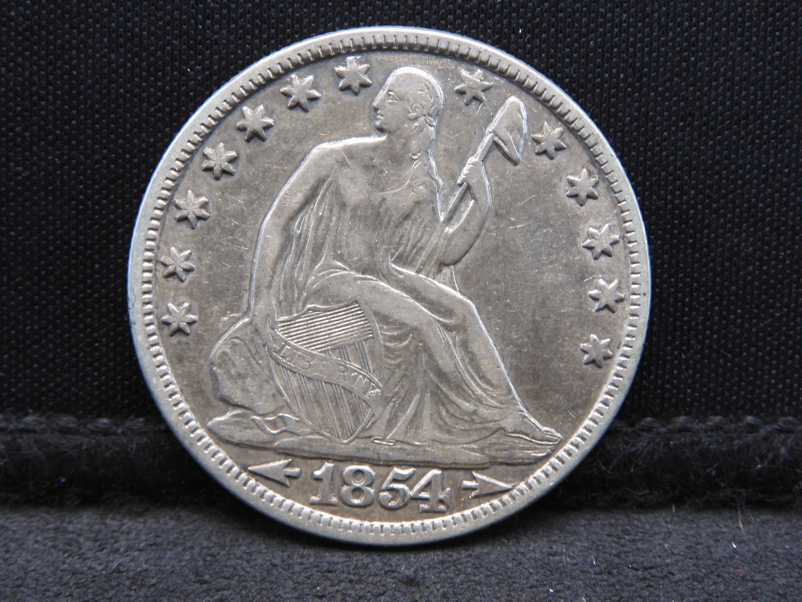 1854-O w/ Arrows Seated Liberty Silver Half Dollar (1 of 2)