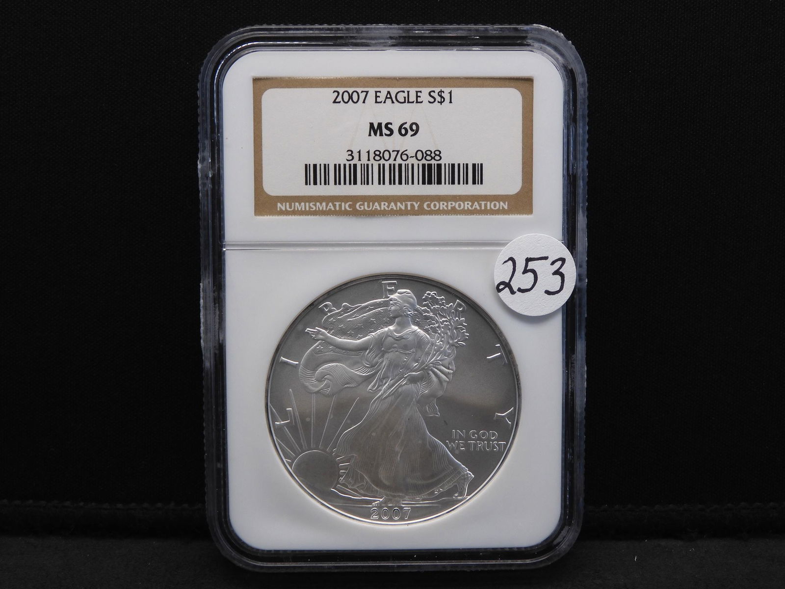 2007 NGC MS69 American Silver Eagle (1 of 4)