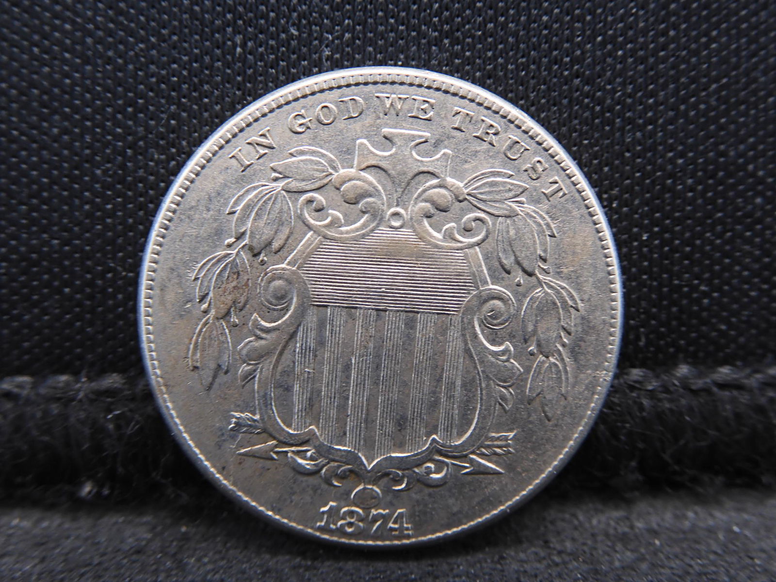 1874 Shield Nickel - Nice  Coin! (1 of 2)