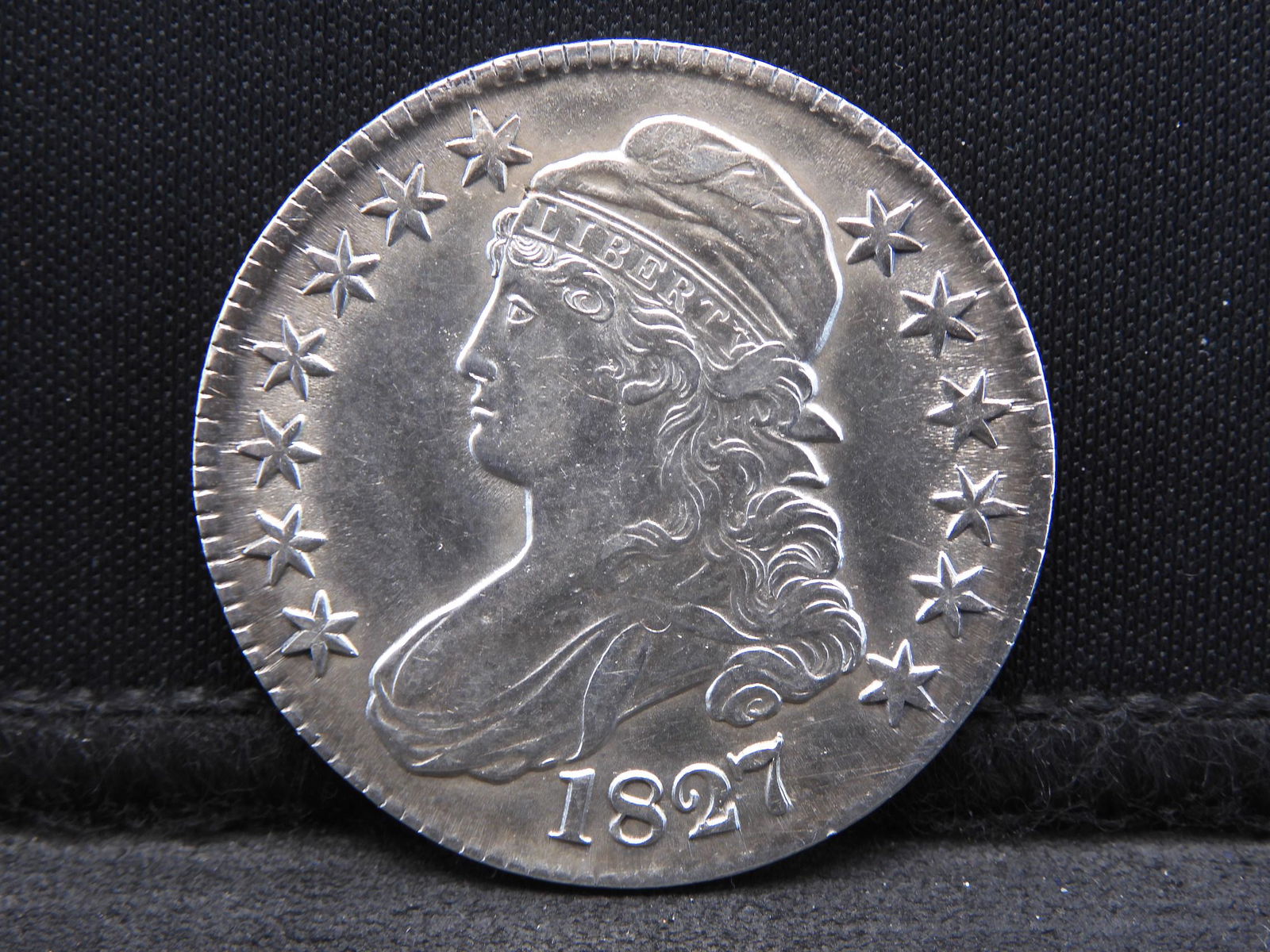 1827 Capped Bust Silver Half Dollar - Big Look!! (1 of 3)