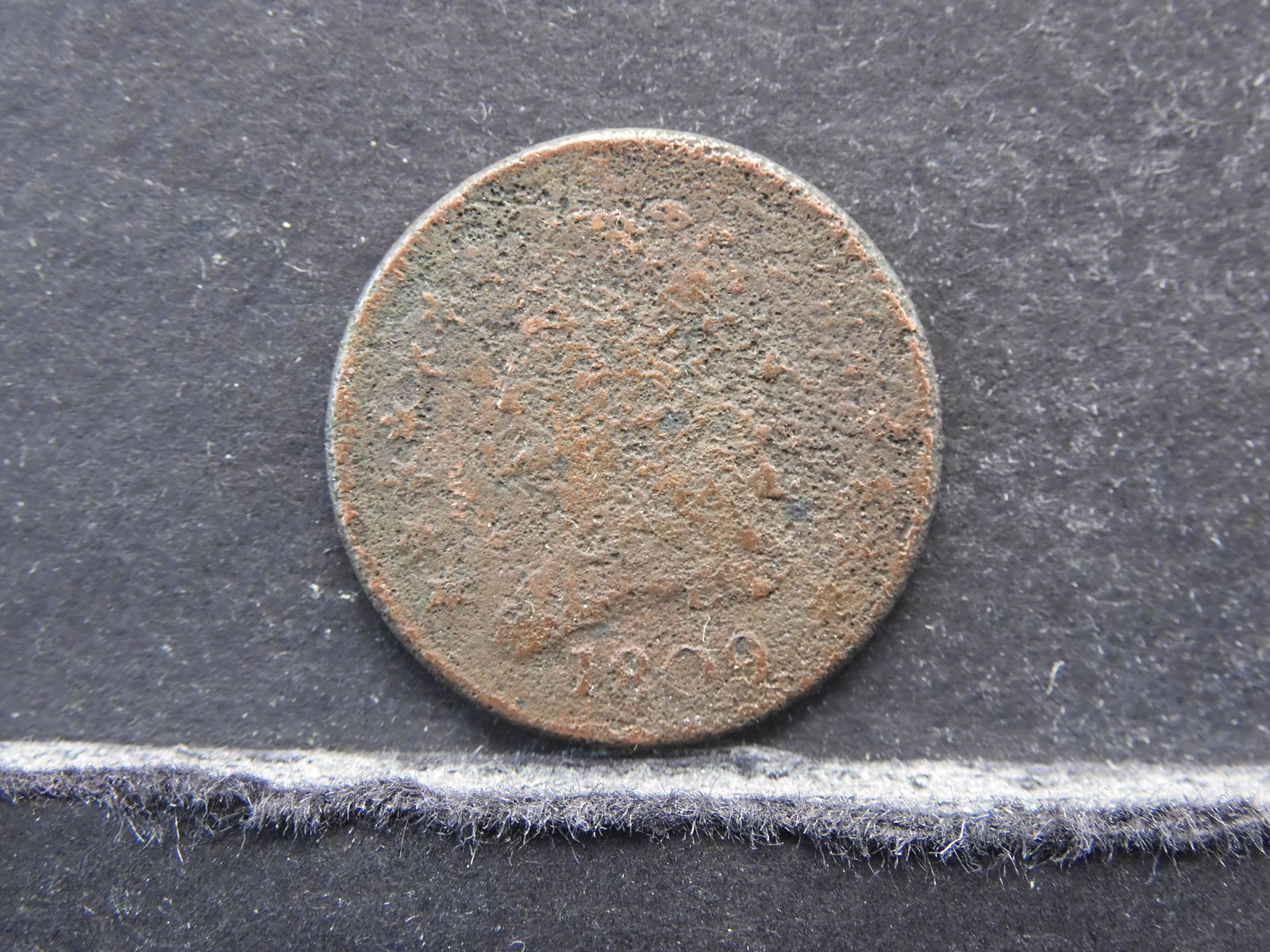 1809 Half Cen- Corroded (1 of 2)