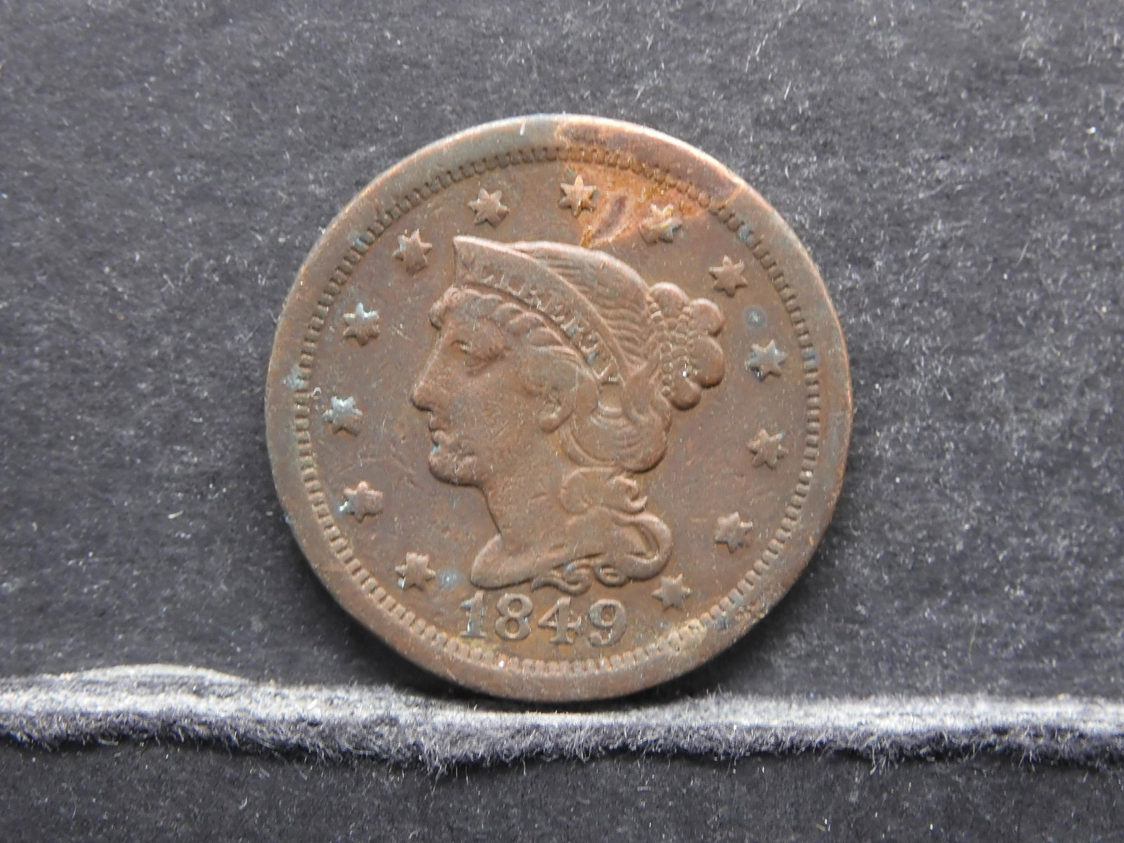 1849 Large Letters Large Cent VF dt (1 of 2)