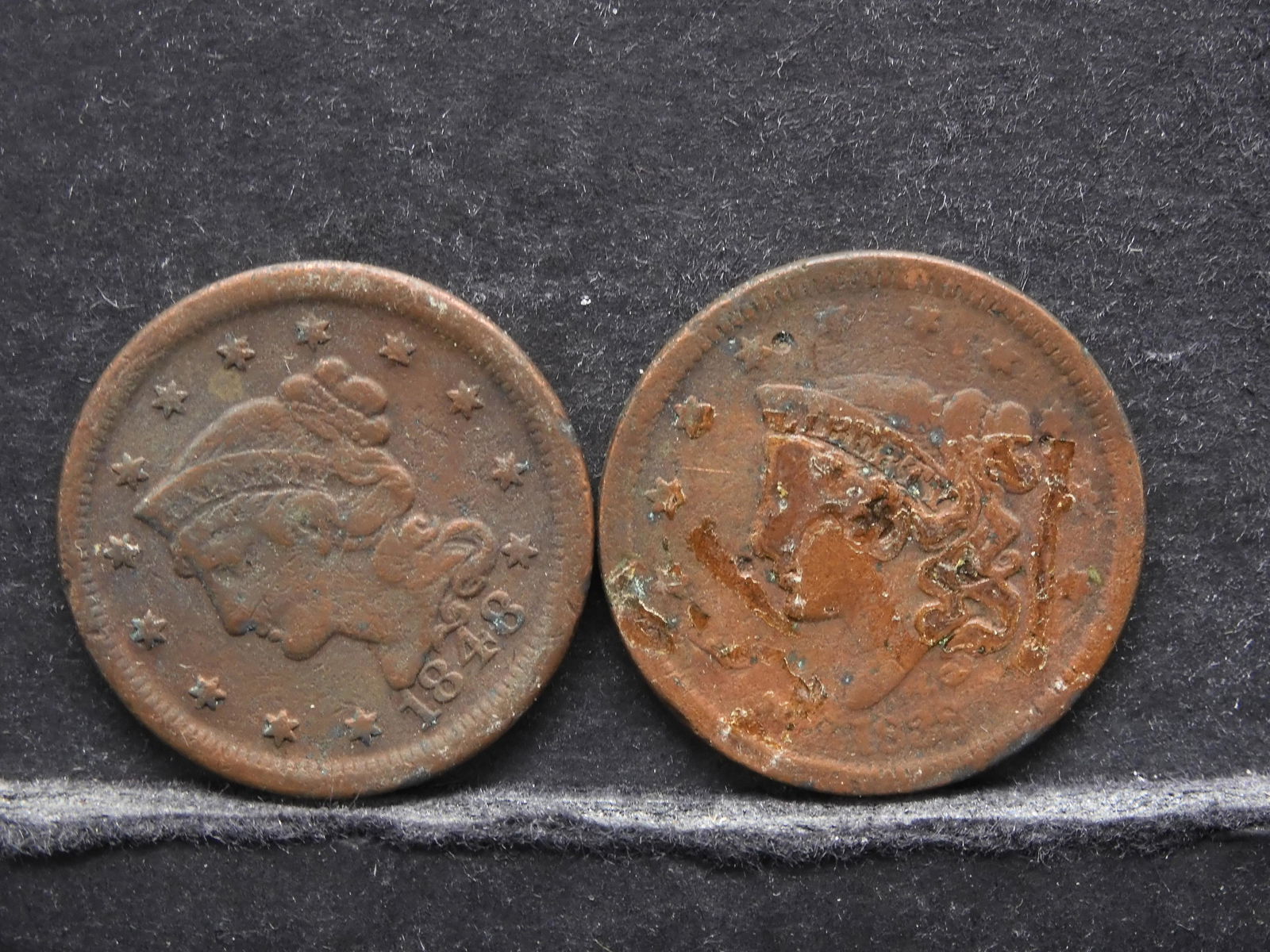 1838 and 1842 Large Cents (1 of 2)