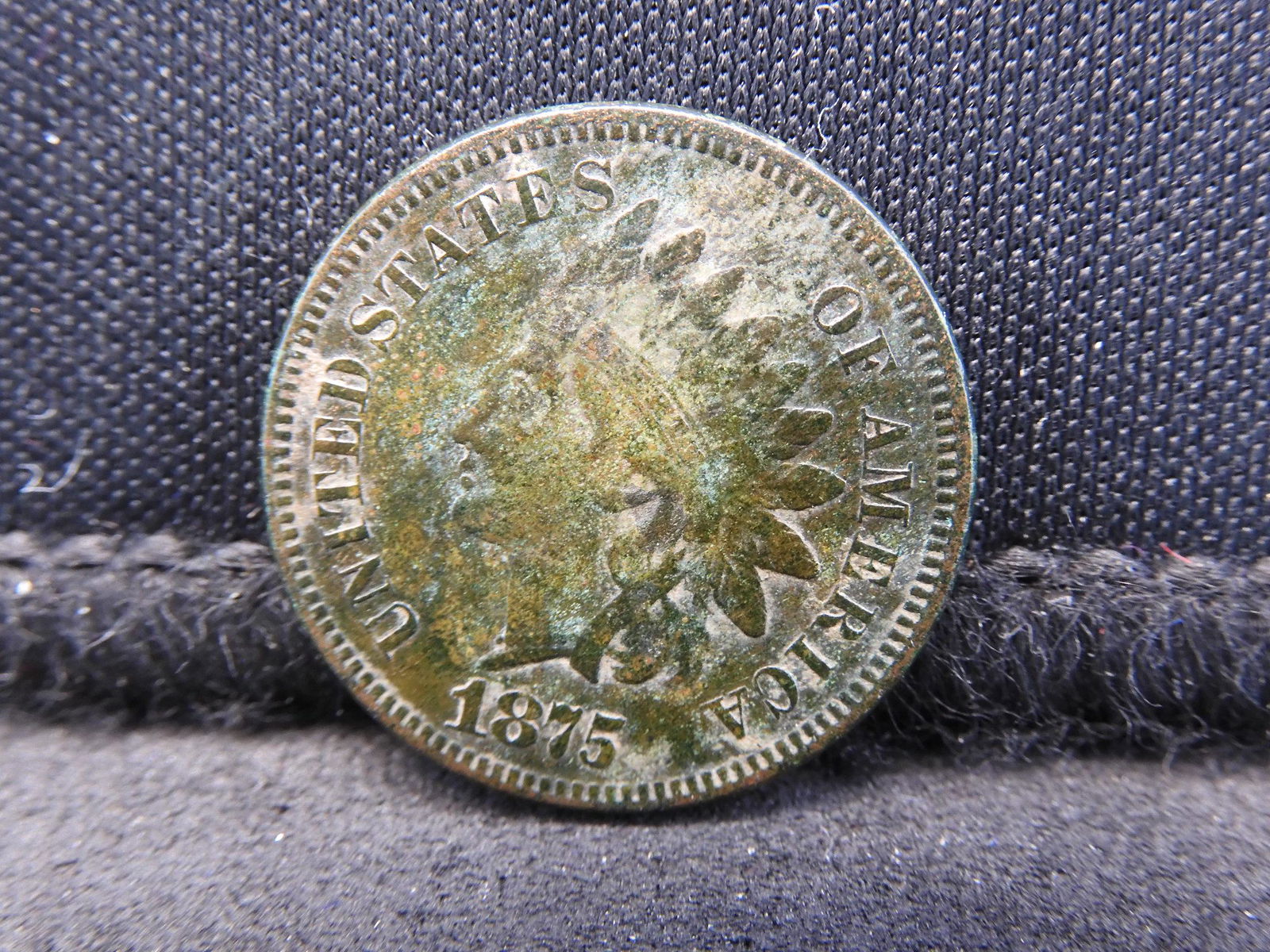 1875 Semi-Key Date Indian Head Cent.  Full Bold (1 of 2)