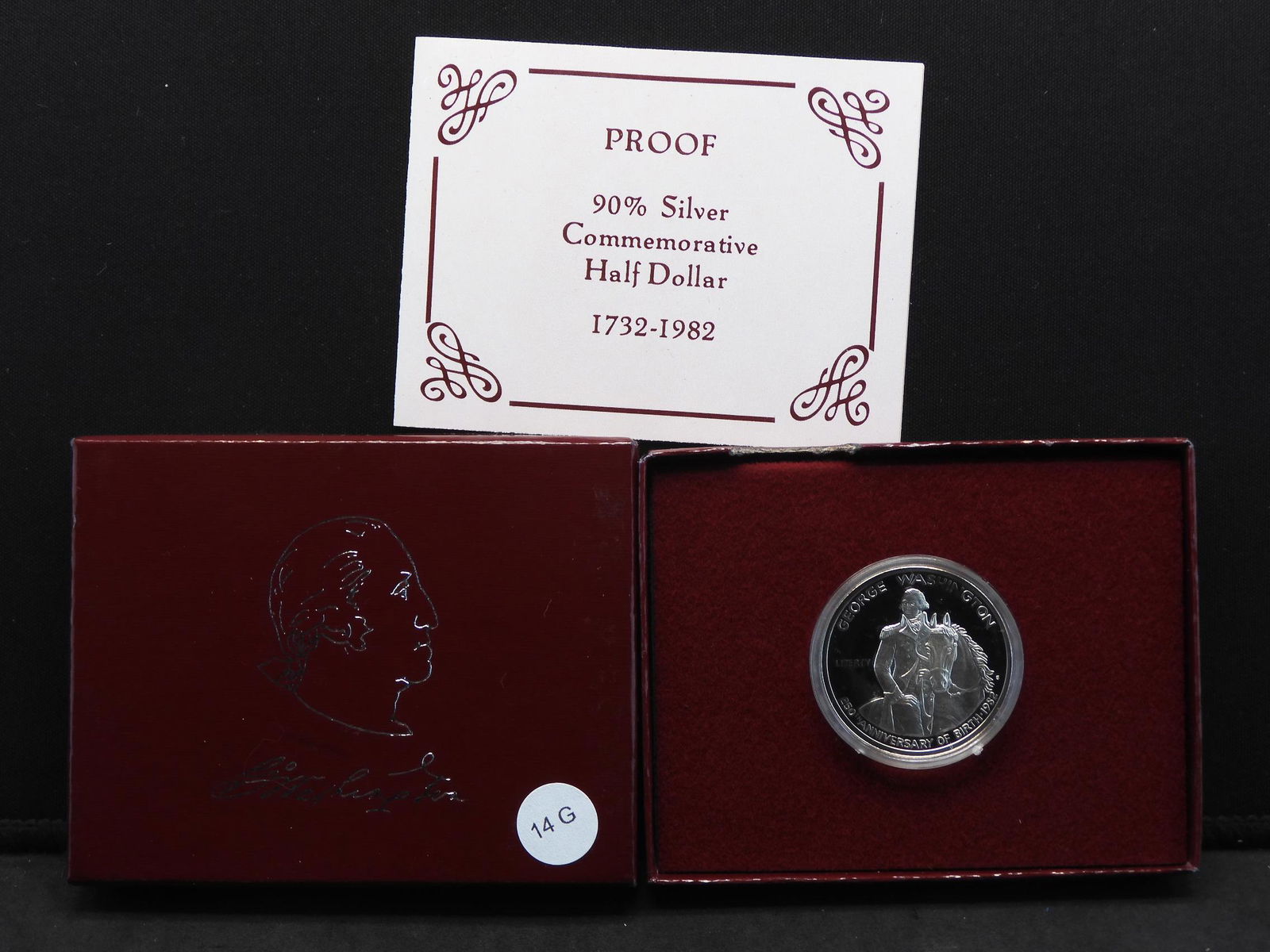 1982 PROOF 90% Silver Washington Commem. Half Dollar (1 of 4)