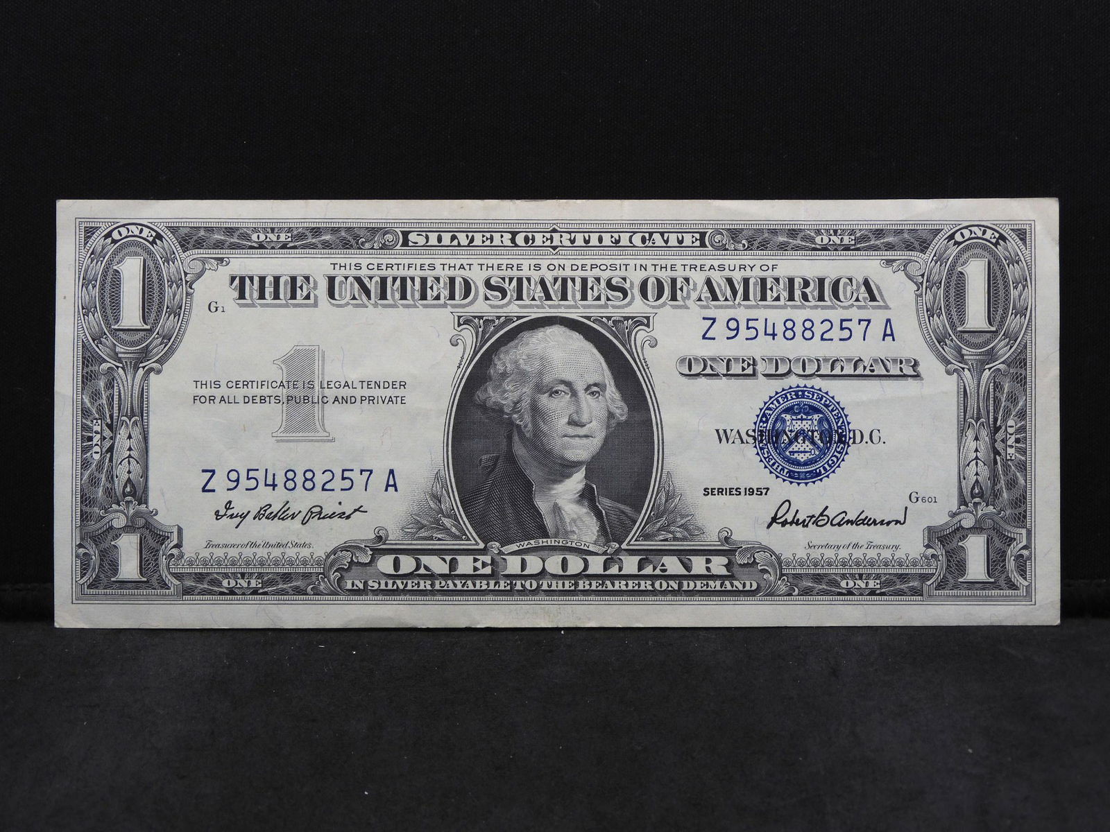 1957 Series $1 Silver Certificate.  Crisp Note!! (1 of 3)