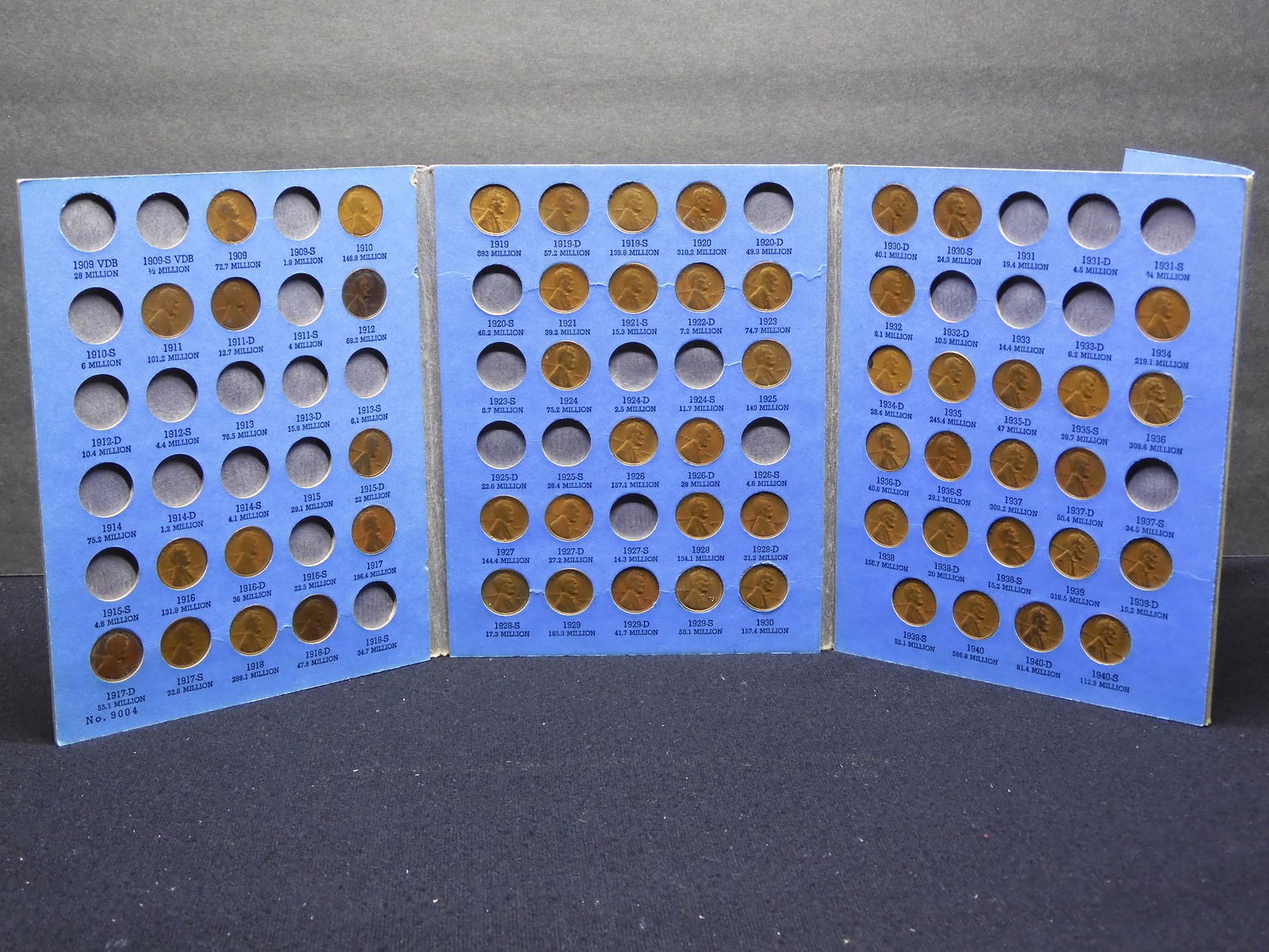 Lincoln #1 Partial Wheat Penny Set 1909 to 1940 - 56 (1 of 7)